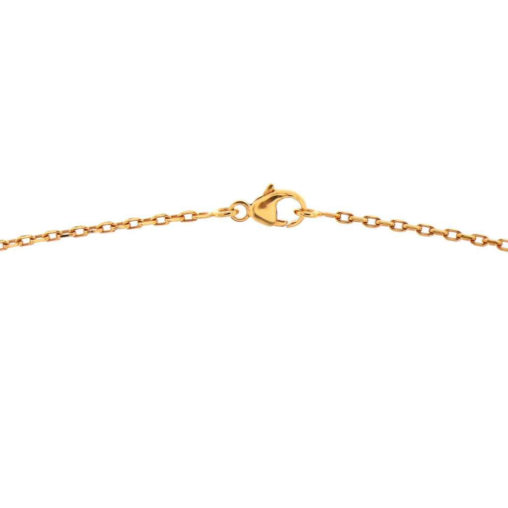 Pop H Pendant Chain Necklace Metal and Enamel Mini