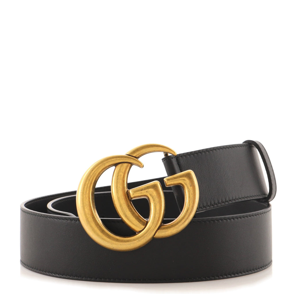 GG Marmont Belt Leather Wide 80