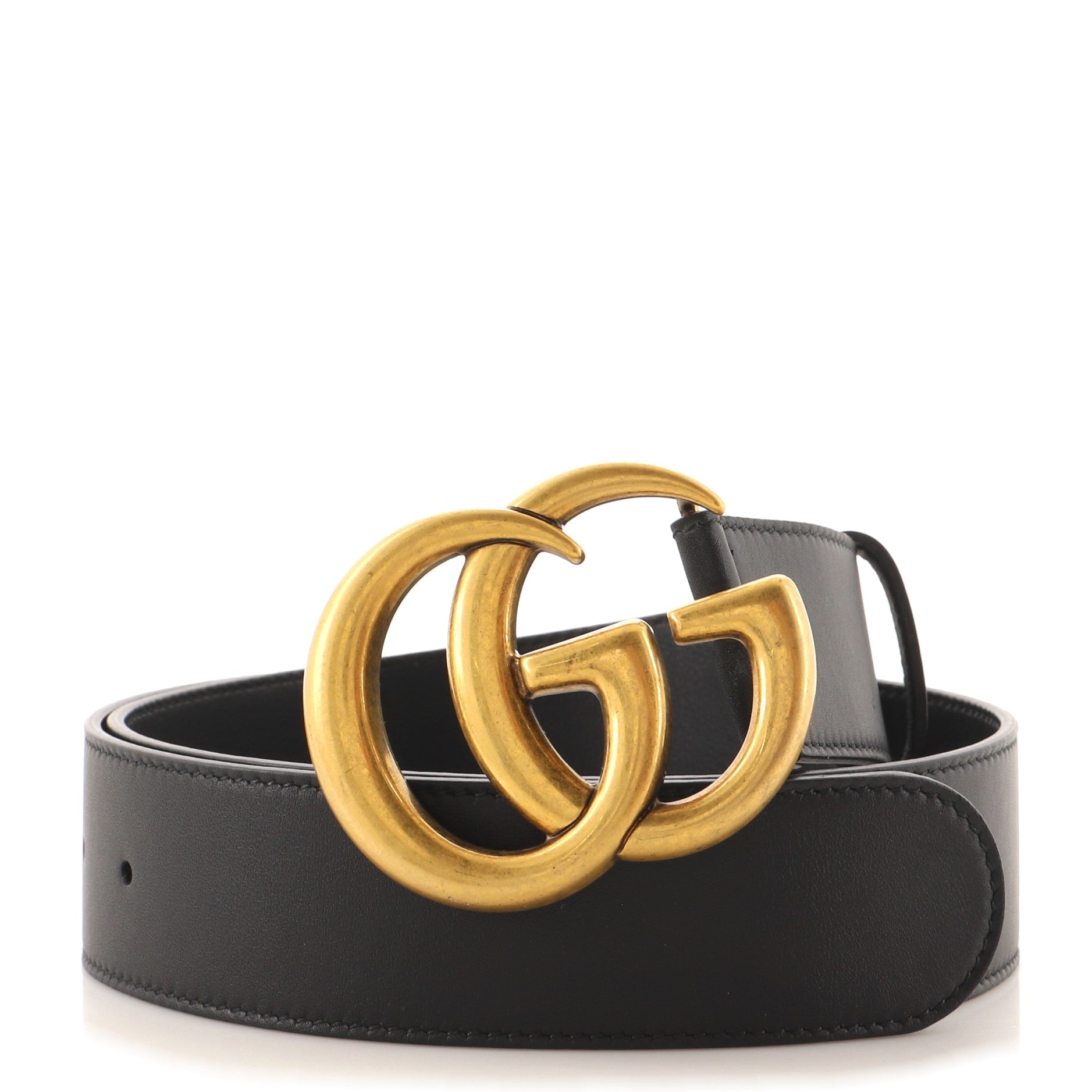 GG Marmont Belt Leather Wide 80