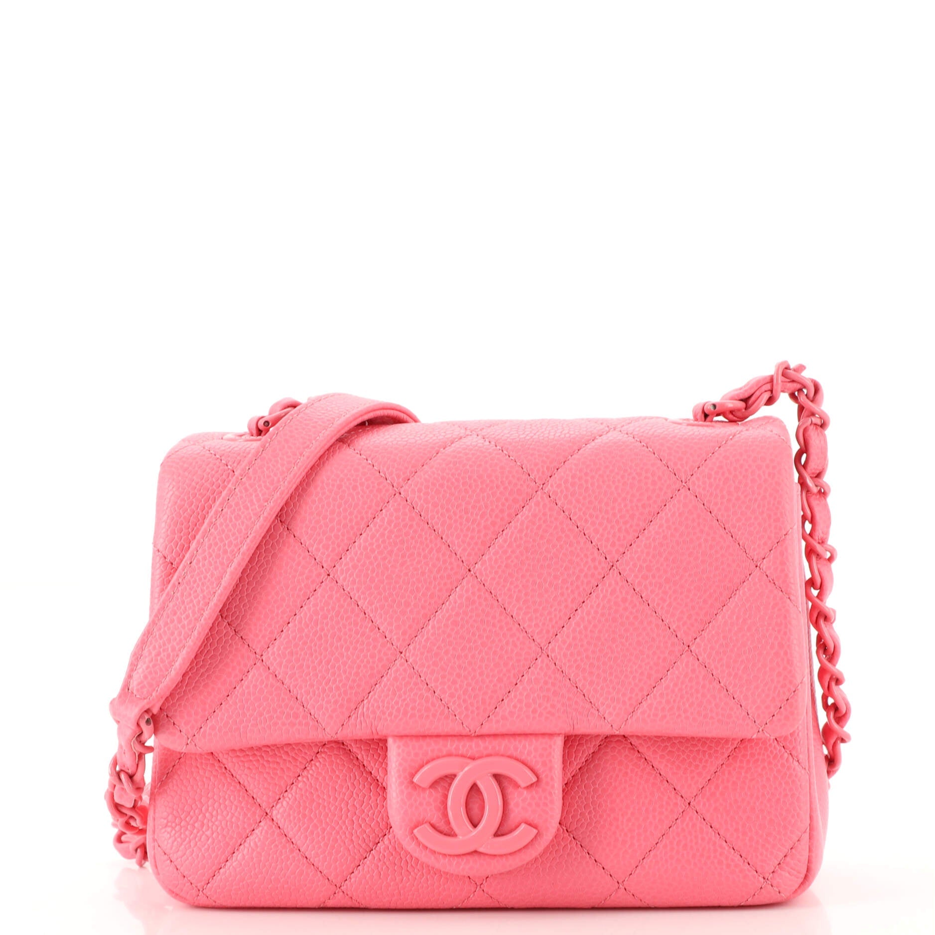 Incognito Square Flap Bag Quilted Caviar Mini
