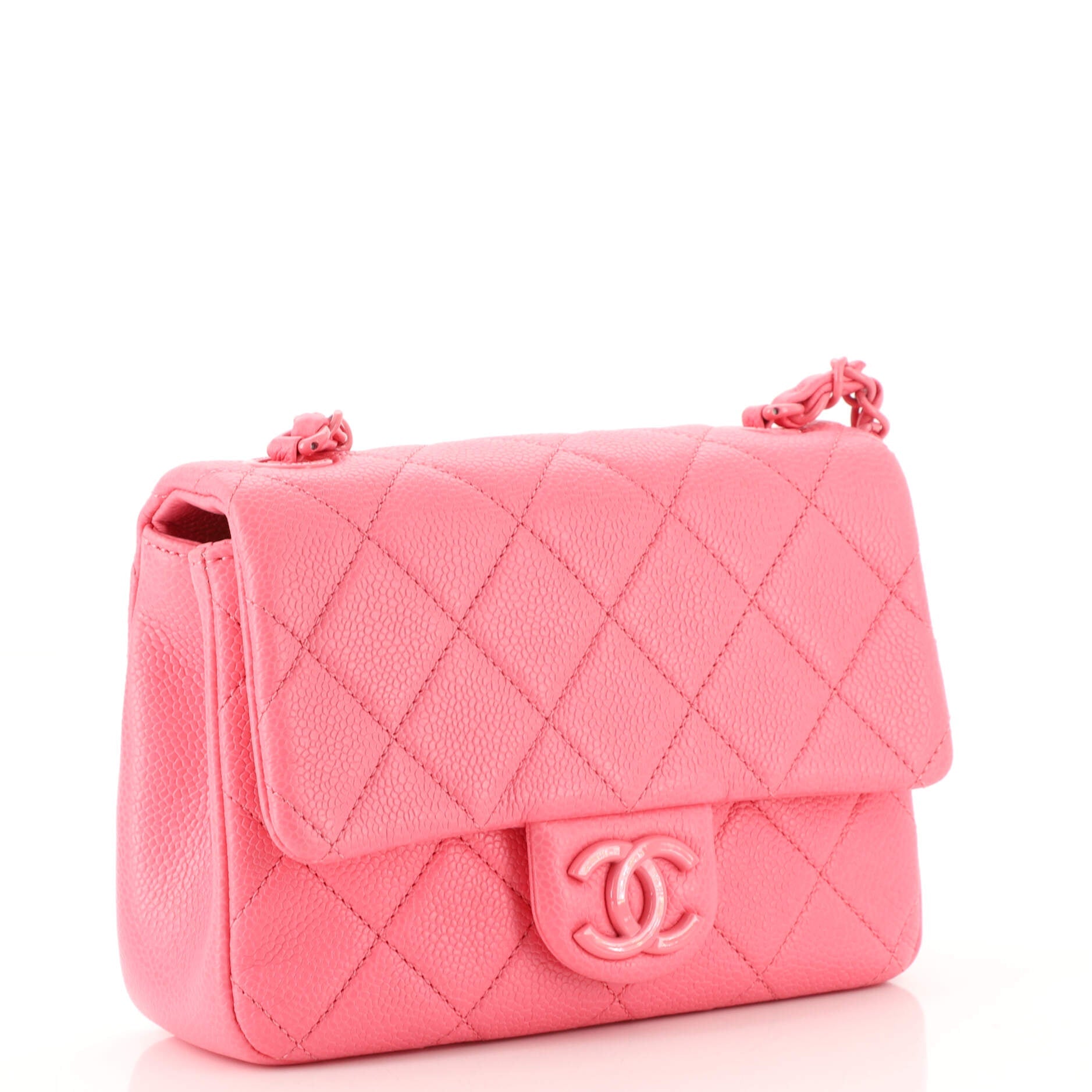 Incognito Square Flap Bag Quilted Caviar Mini
