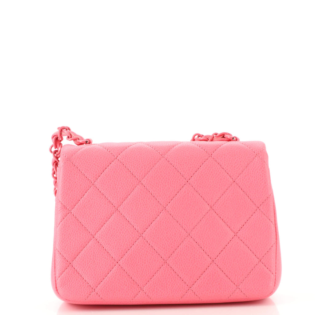 Incognito Square Flap Bag Quilted Caviar Mini