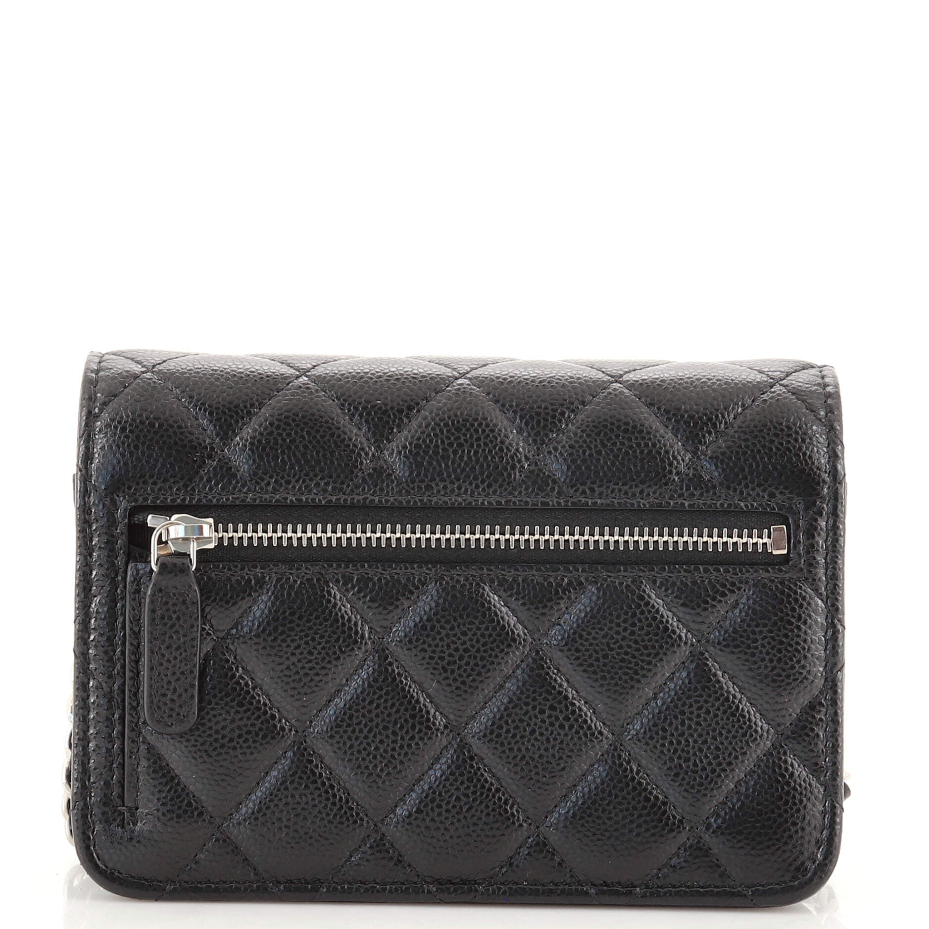Wallet on Chain Quilted Caviar Mini