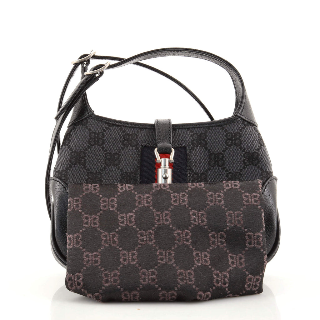 x Gucci The Hacker Project Jackie 1961 Hobo BB Canvas Mini
