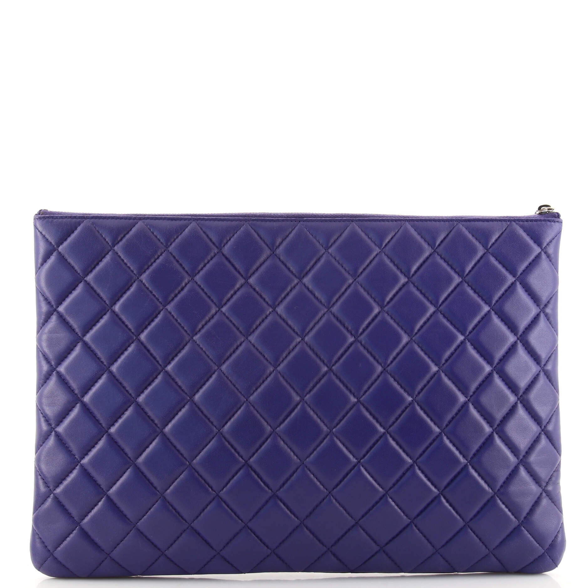 O Case Clutch Quilted Lambskin Large
