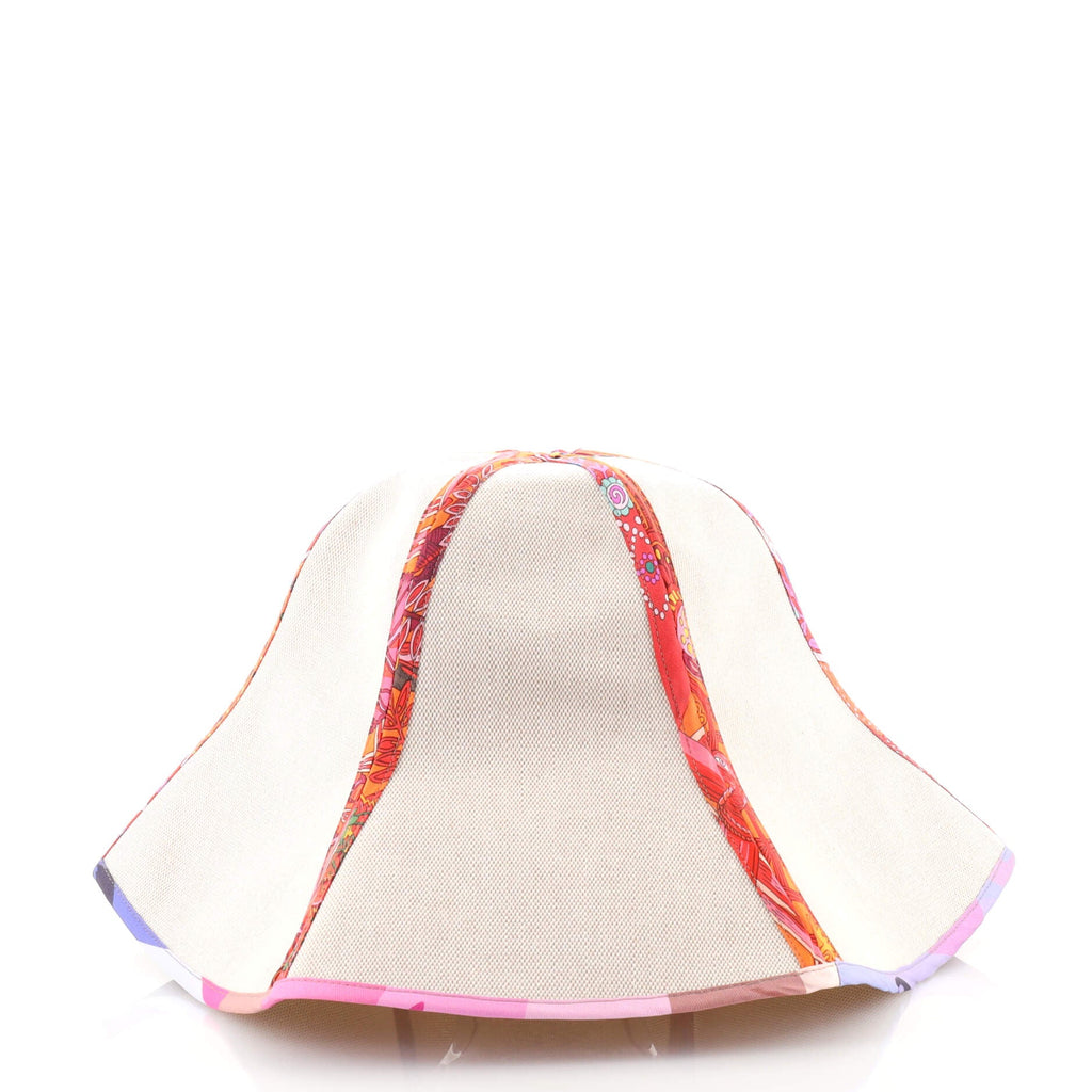 Petit H Hat Canvas and Silk Twill Medium