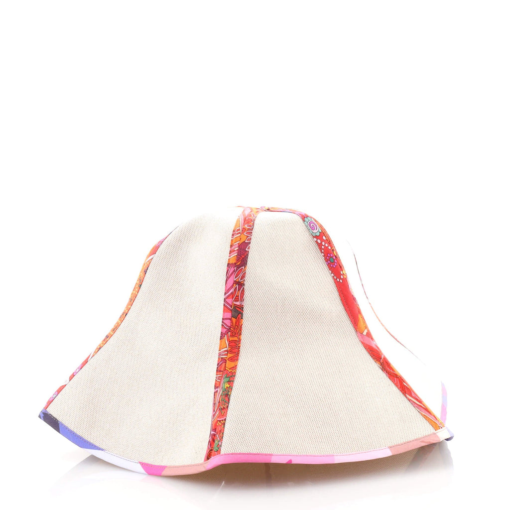 Petit H Hat Canvas and Silk Twill Medium