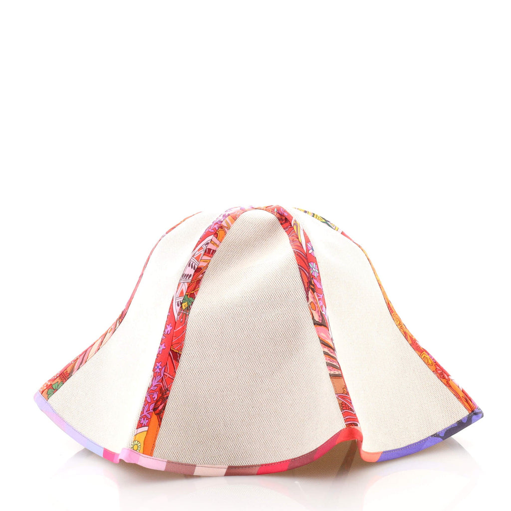 Petit H Hat Canvas and Silk Twill Medium