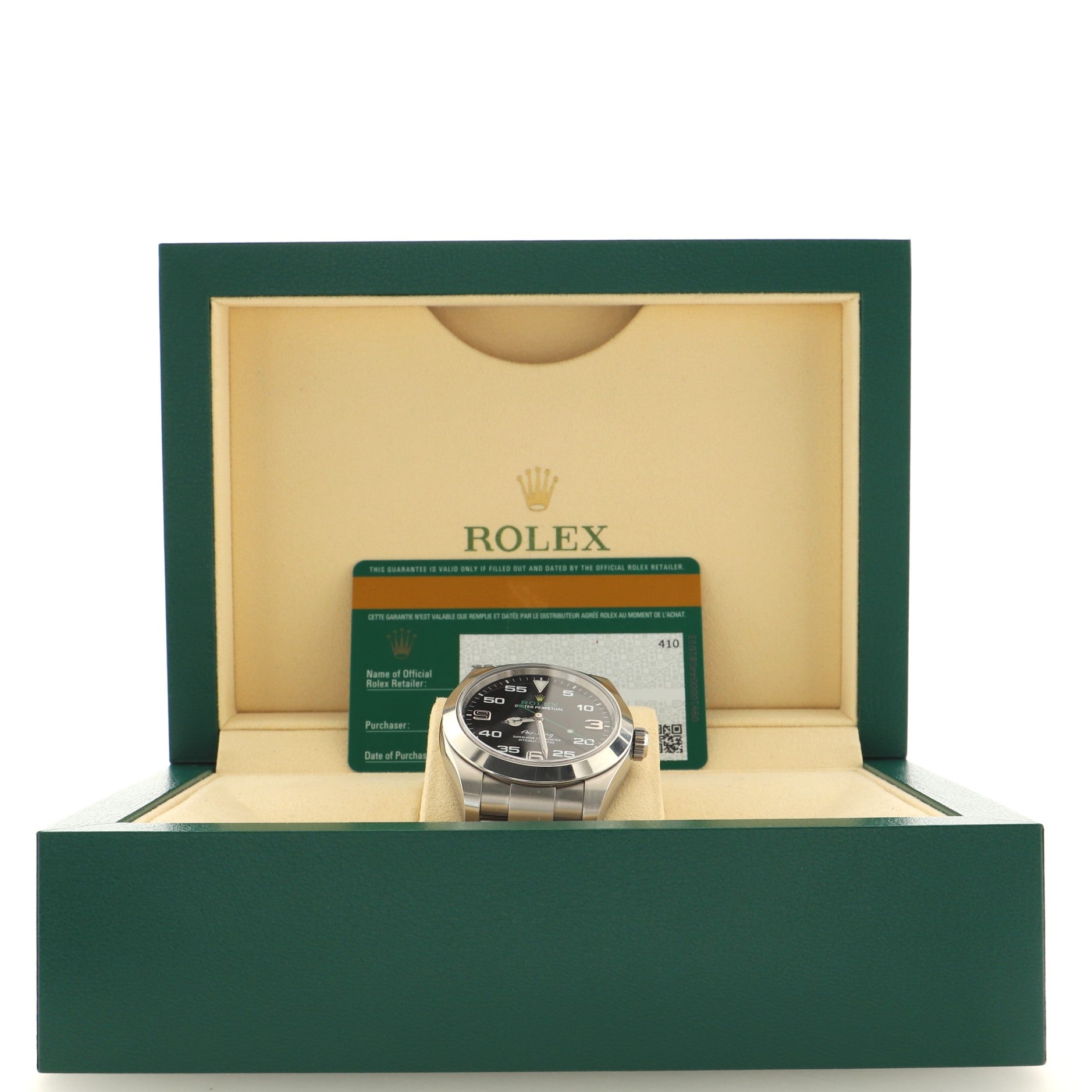 Air King Oyster Perpetual Chronometer Automatic Watch Stainless Steel 40