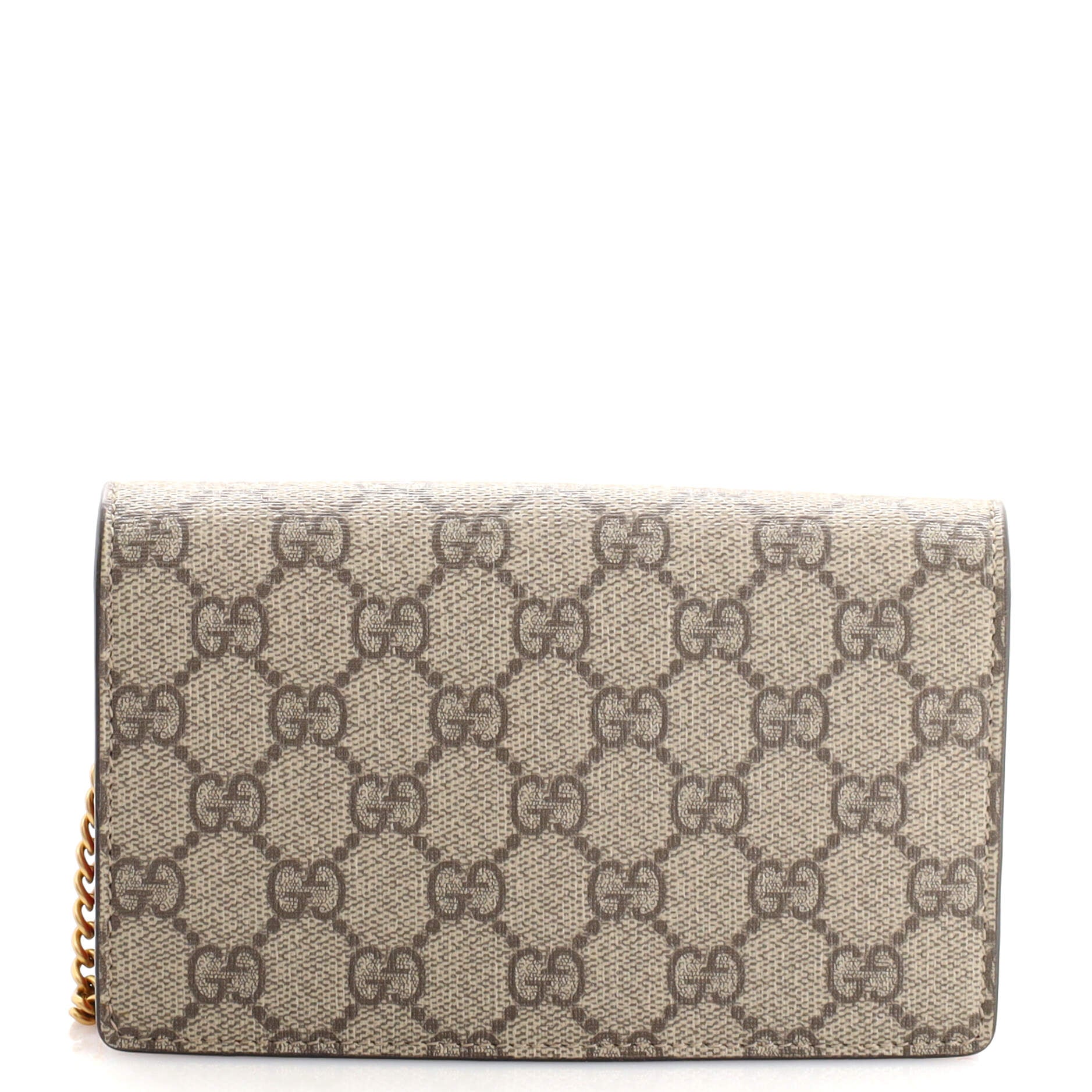 Cherries Wallet on Chain GG Coated Canvas Mini
