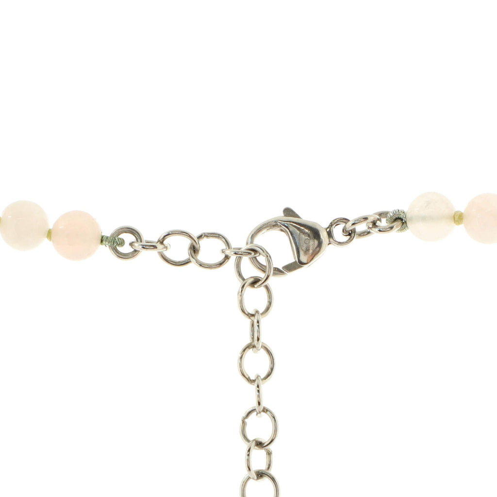 CC Choker Necklace Faux Pearls and Beads with Enamel