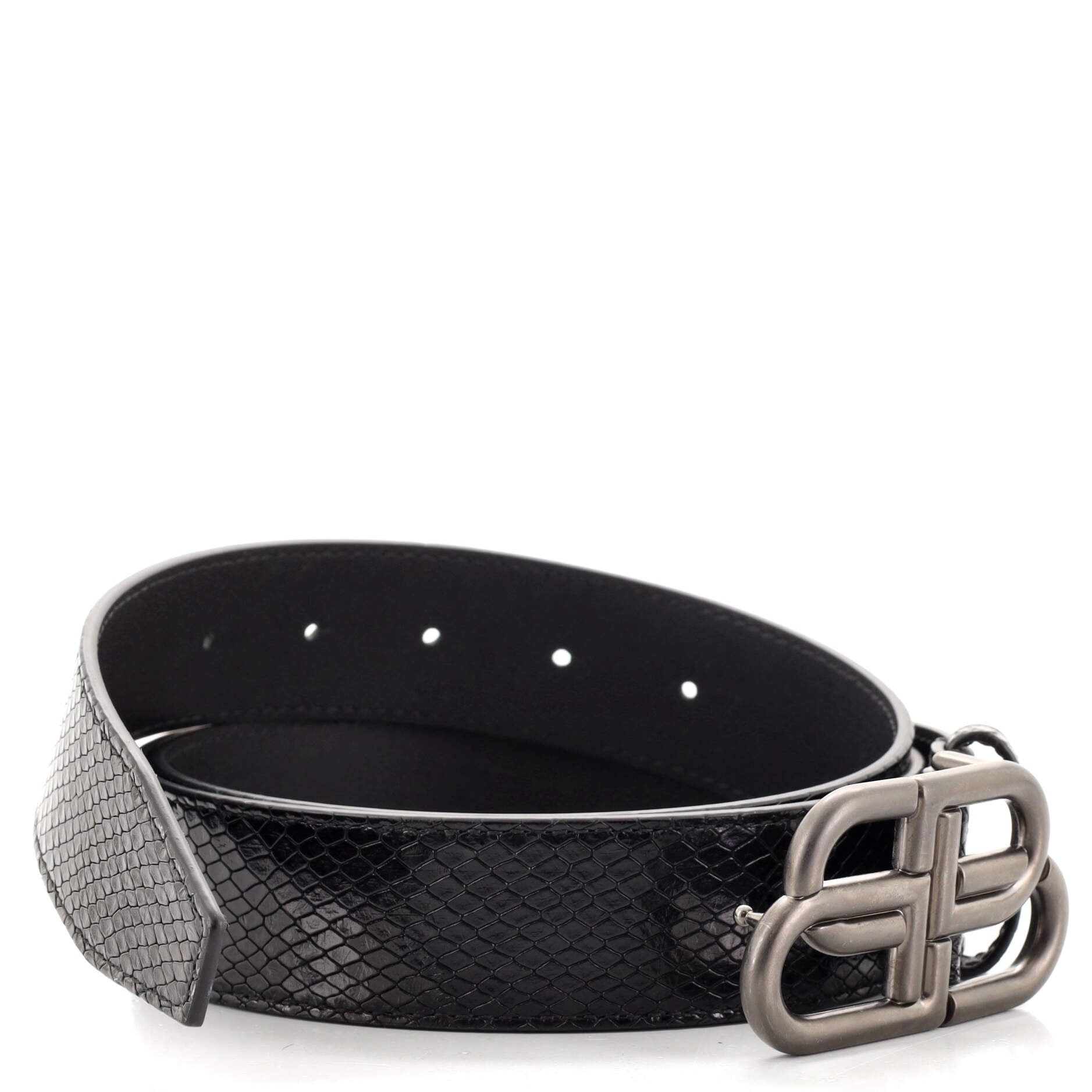 BB Belt Python Embossed Leather Medium 105