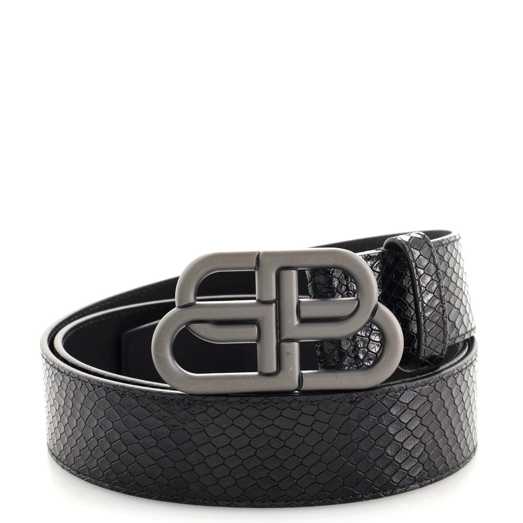 BB Belt Python Embossed Leather Medium 95