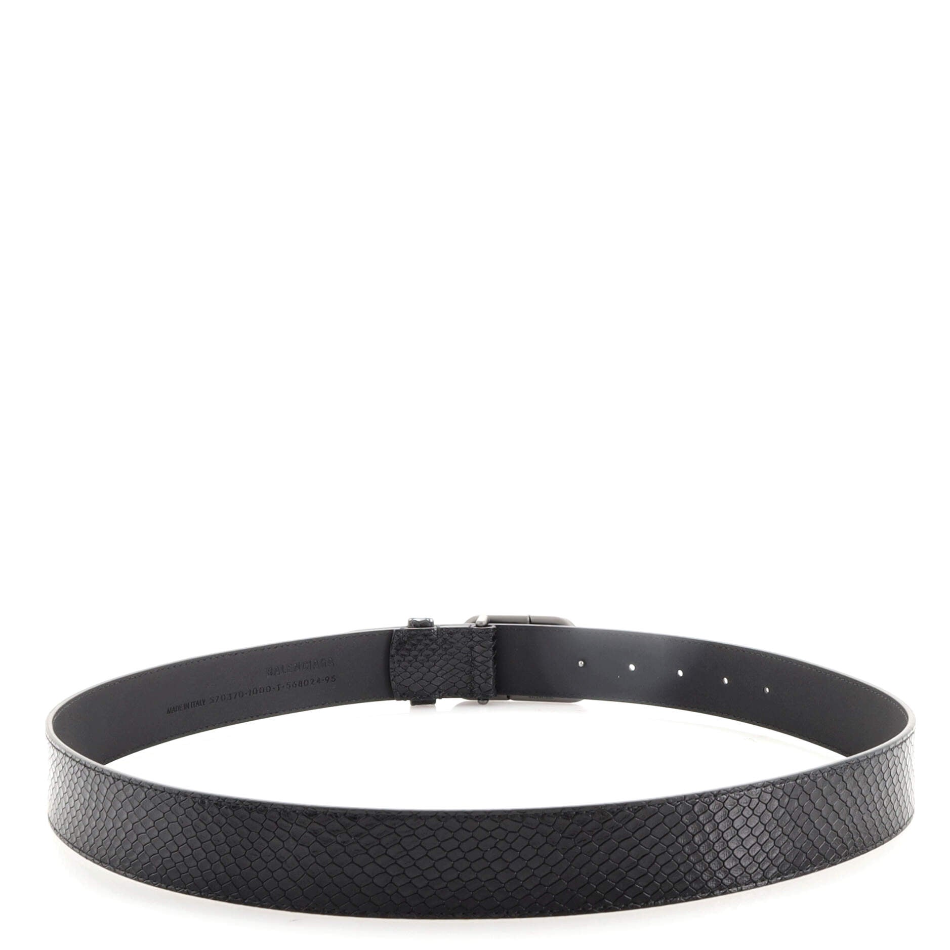 BB Belt Python Embossed Leather Medium 95