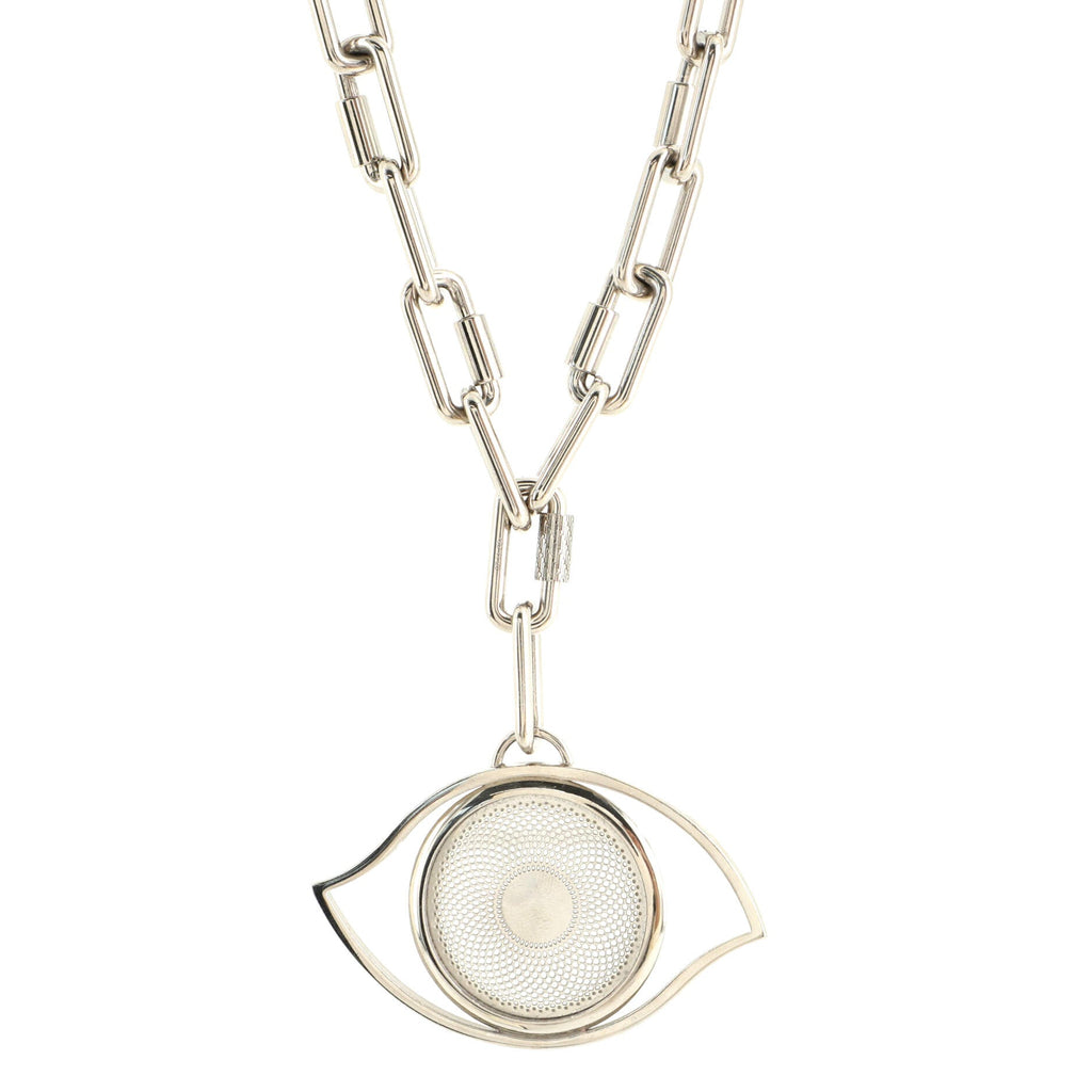 Eye Chain Pendant Necklace Metal