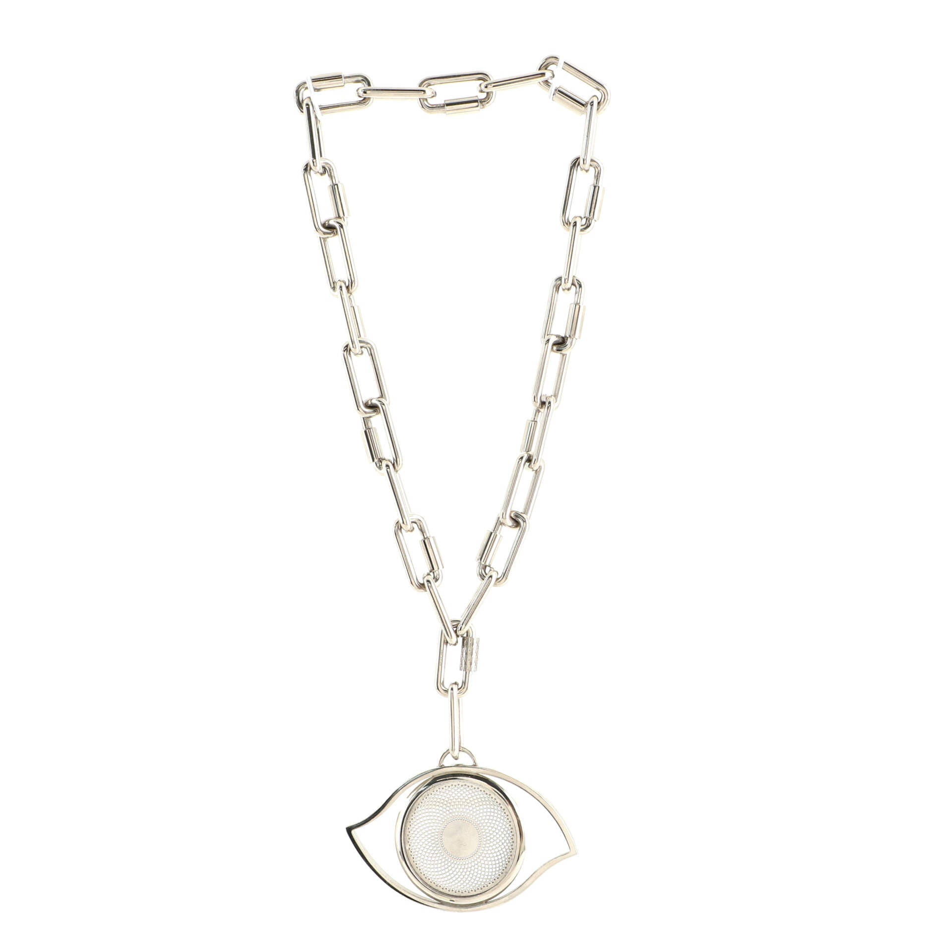 Eye Chain Pendant Necklace Metal