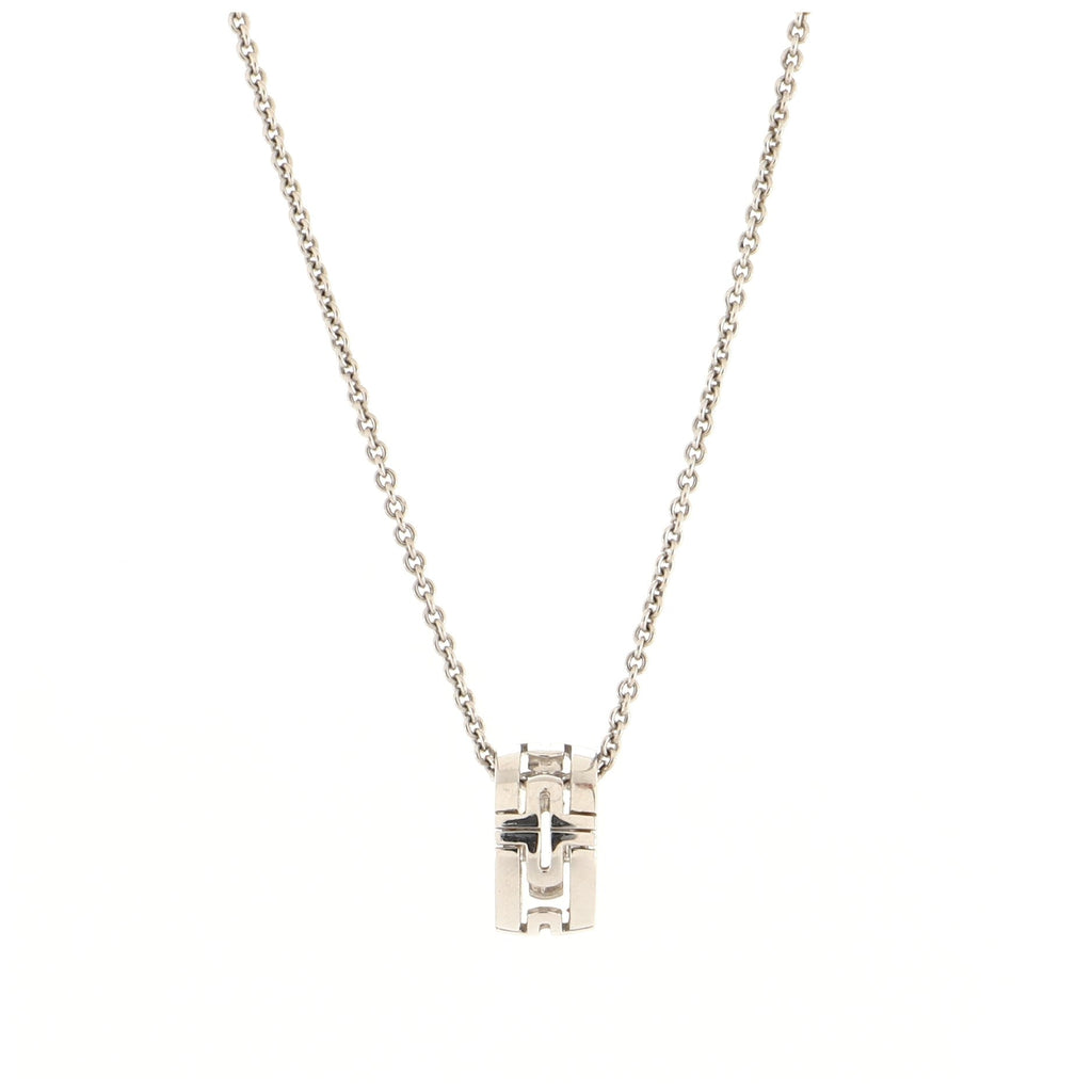 Parentesi Pendant Necklace 18K White Gold