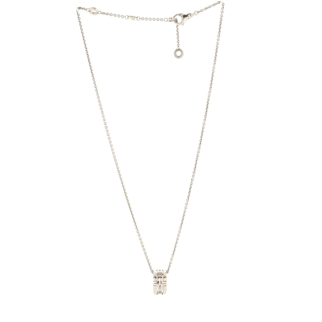 Parentesi Pendant Necklace 18K White Gold