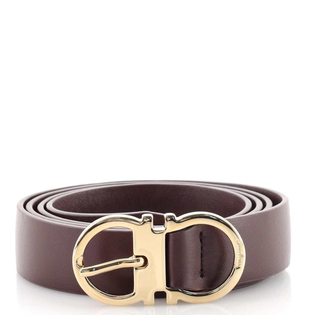 Gancini Belt Leather Thin 100