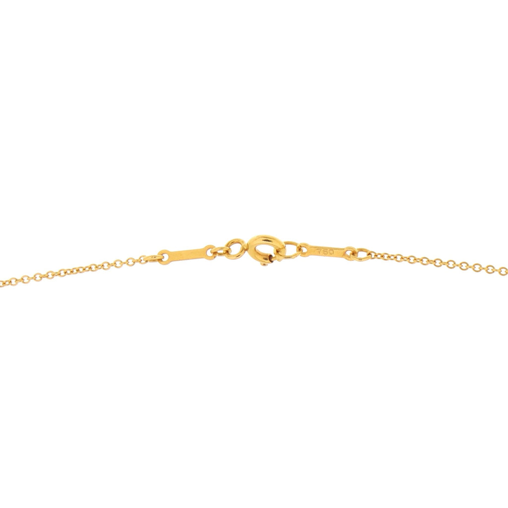 Elsa Peretti Open Heart Pendant Necklace 18K Yellow Gold with Rock Crystal