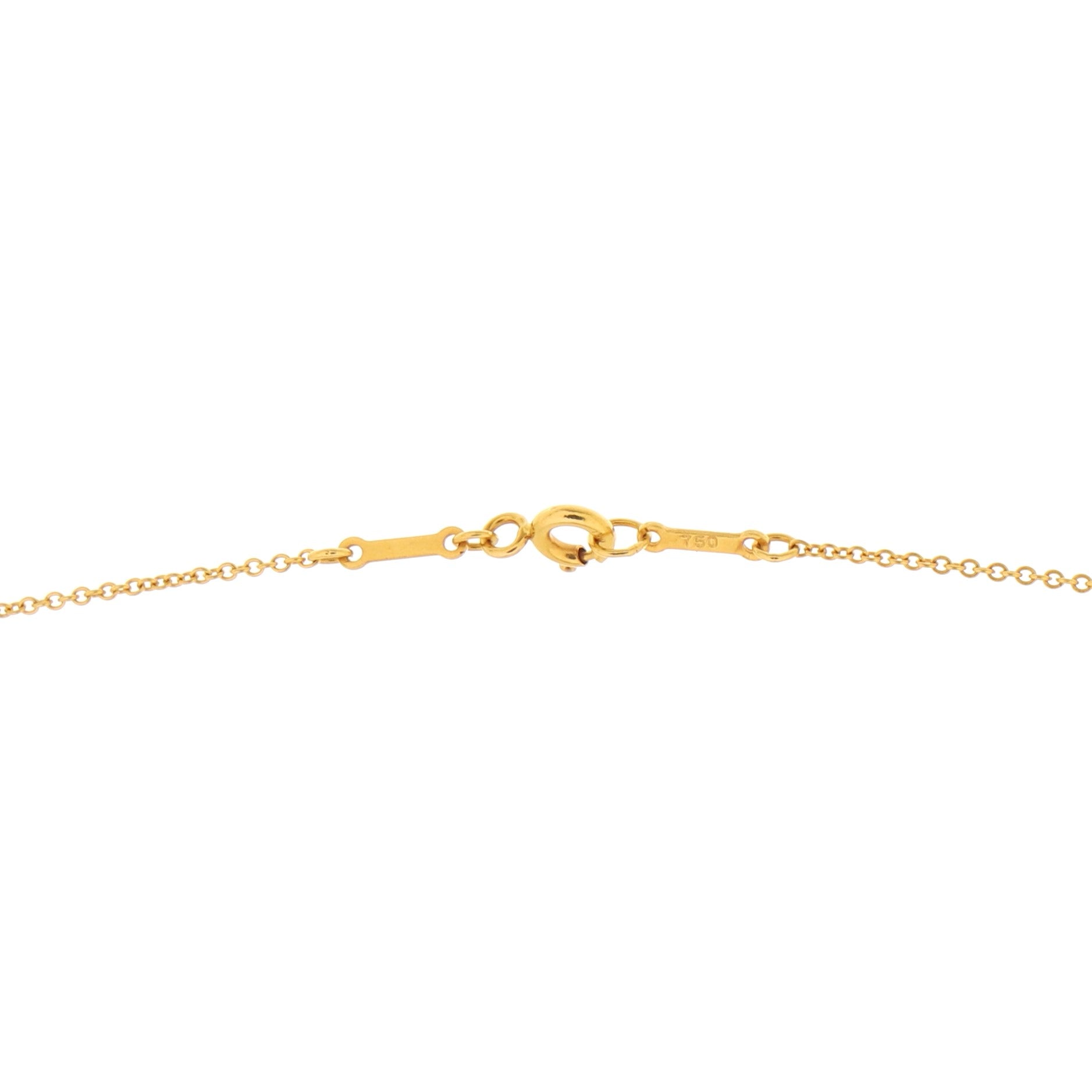 Elsa Peretti Open Heart Pendant Necklace 18K Yellow Gold with Rock Crystal