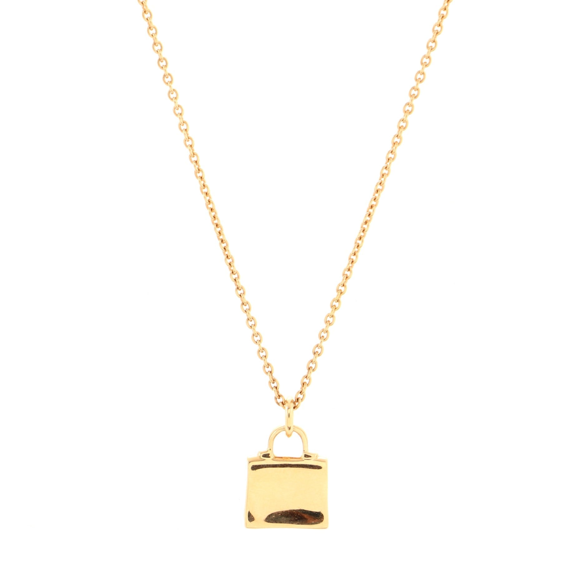 Kelly Amulette Pendant Necklace 18K Rose Gold and Diamonds