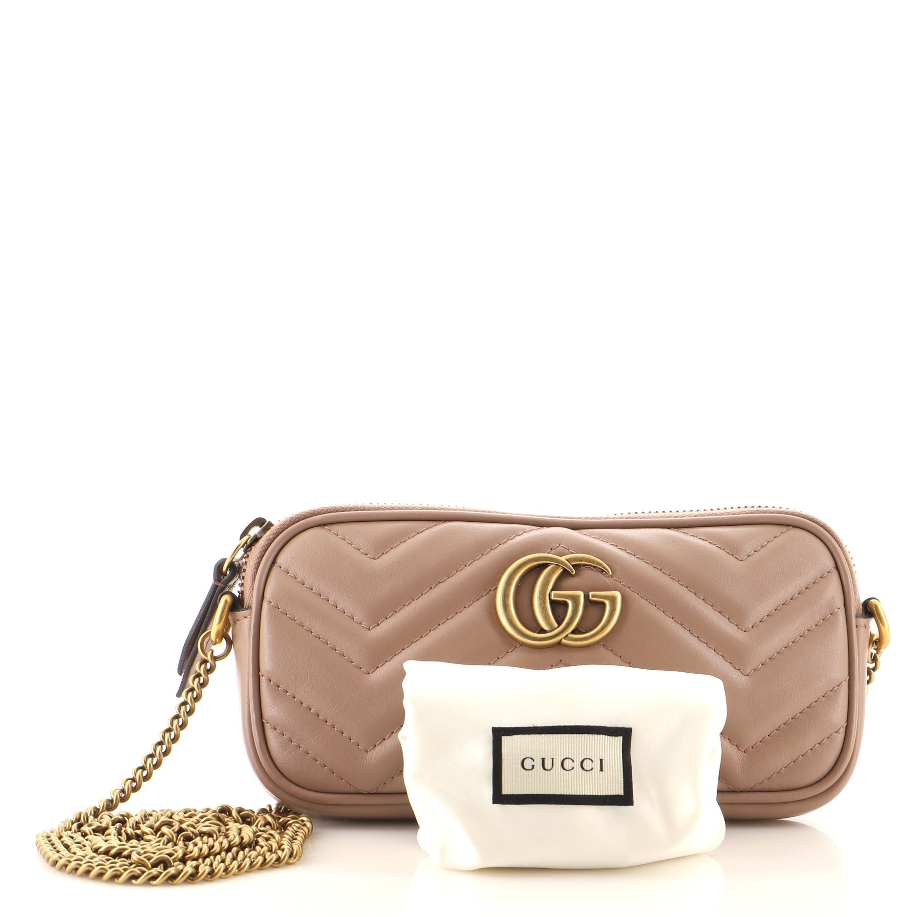 GG Marmont Chain Crossbody Bag Matelasse Leather Mini