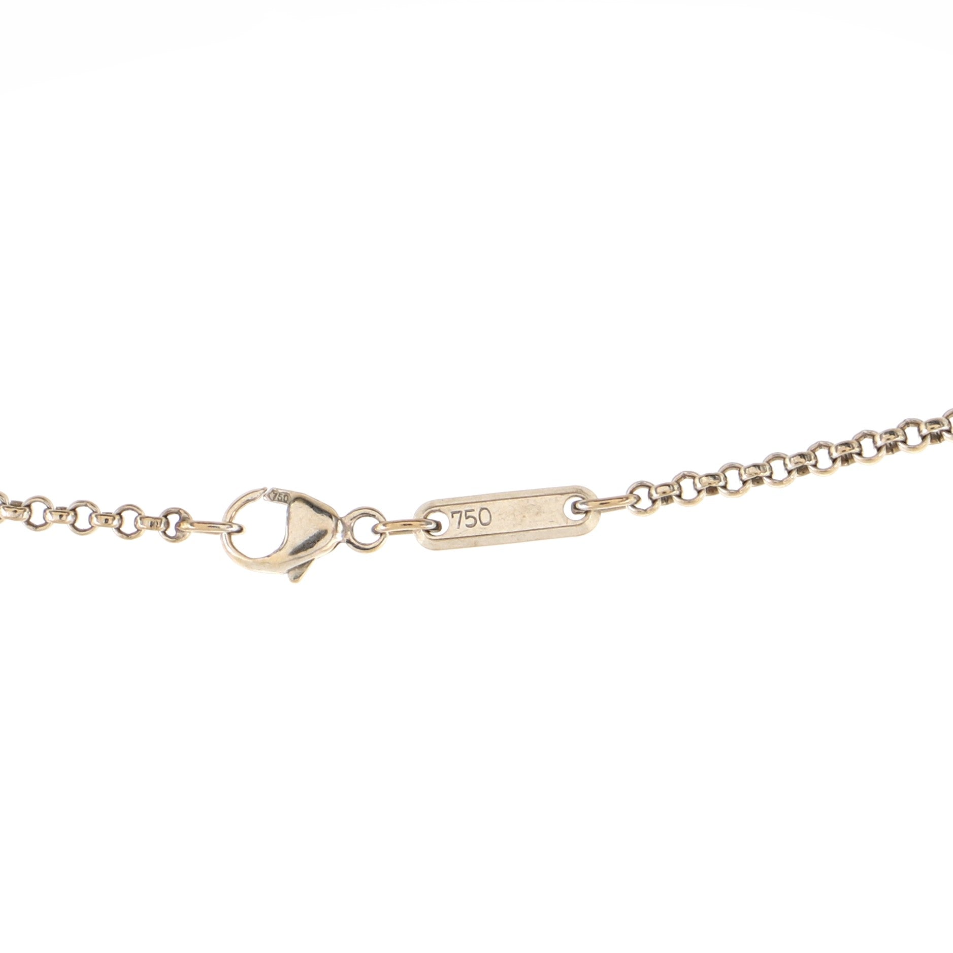 Happy Diamonds Heart Pendant Necklace 18K White Gold and Diamonds