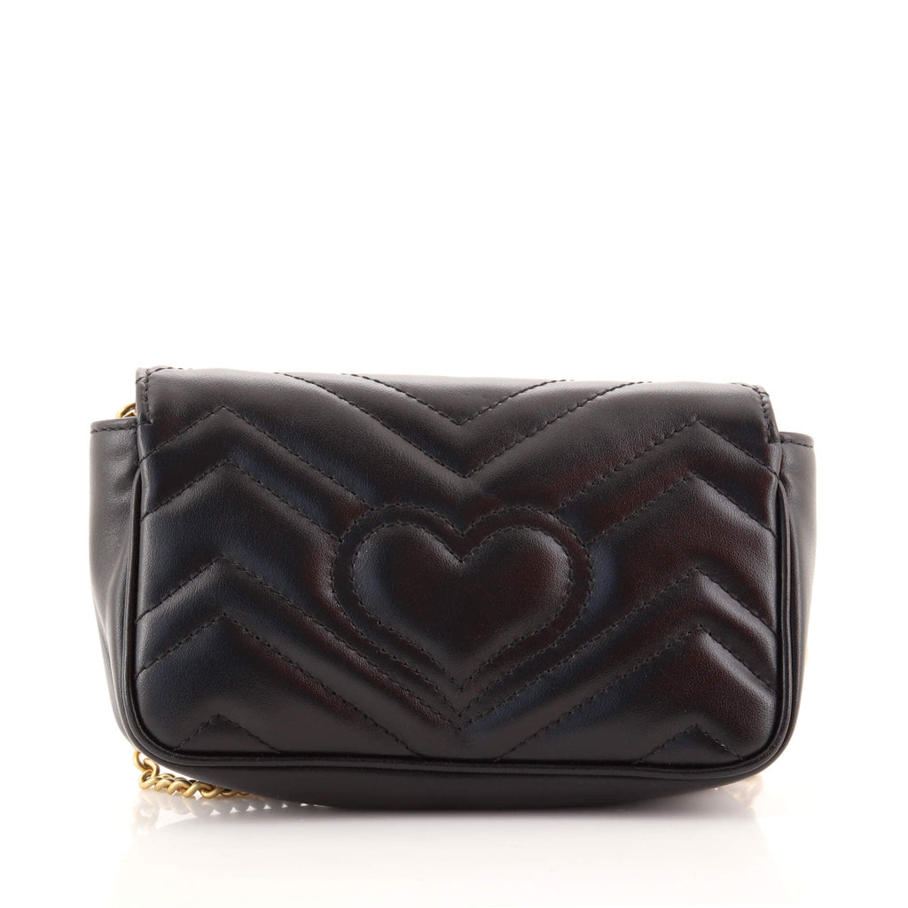 GG Marmont Flap Bag Matelasse Leather Super Mini