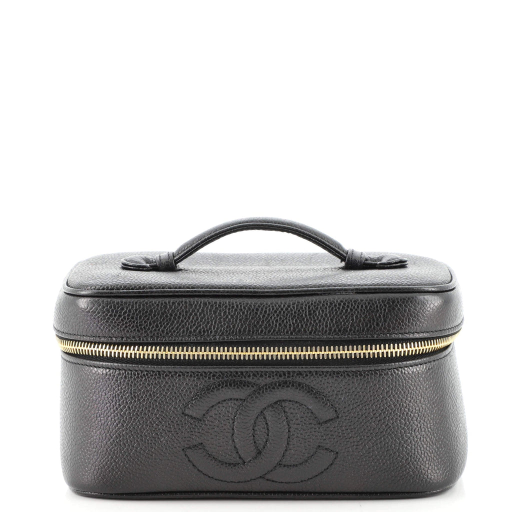 Vintage Timeless Cosmetic Case Caviar Medium