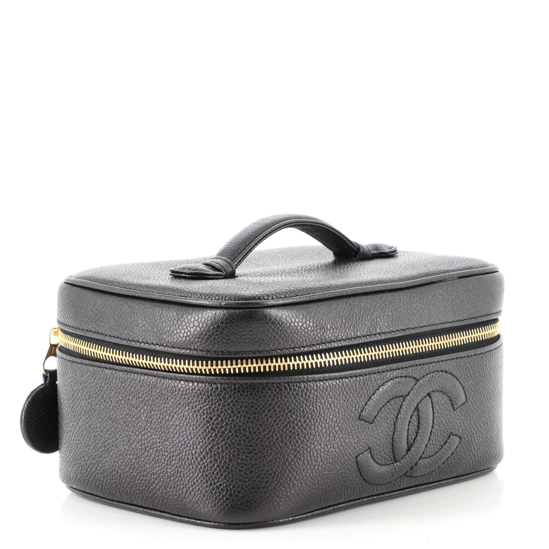 Vintage Timeless Cosmetic Case Caviar Medium