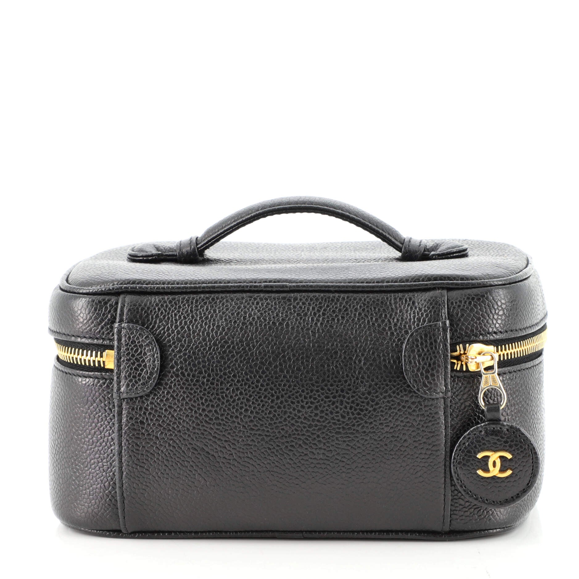 Vintage Timeless Cosmetic Case Caviar Medium