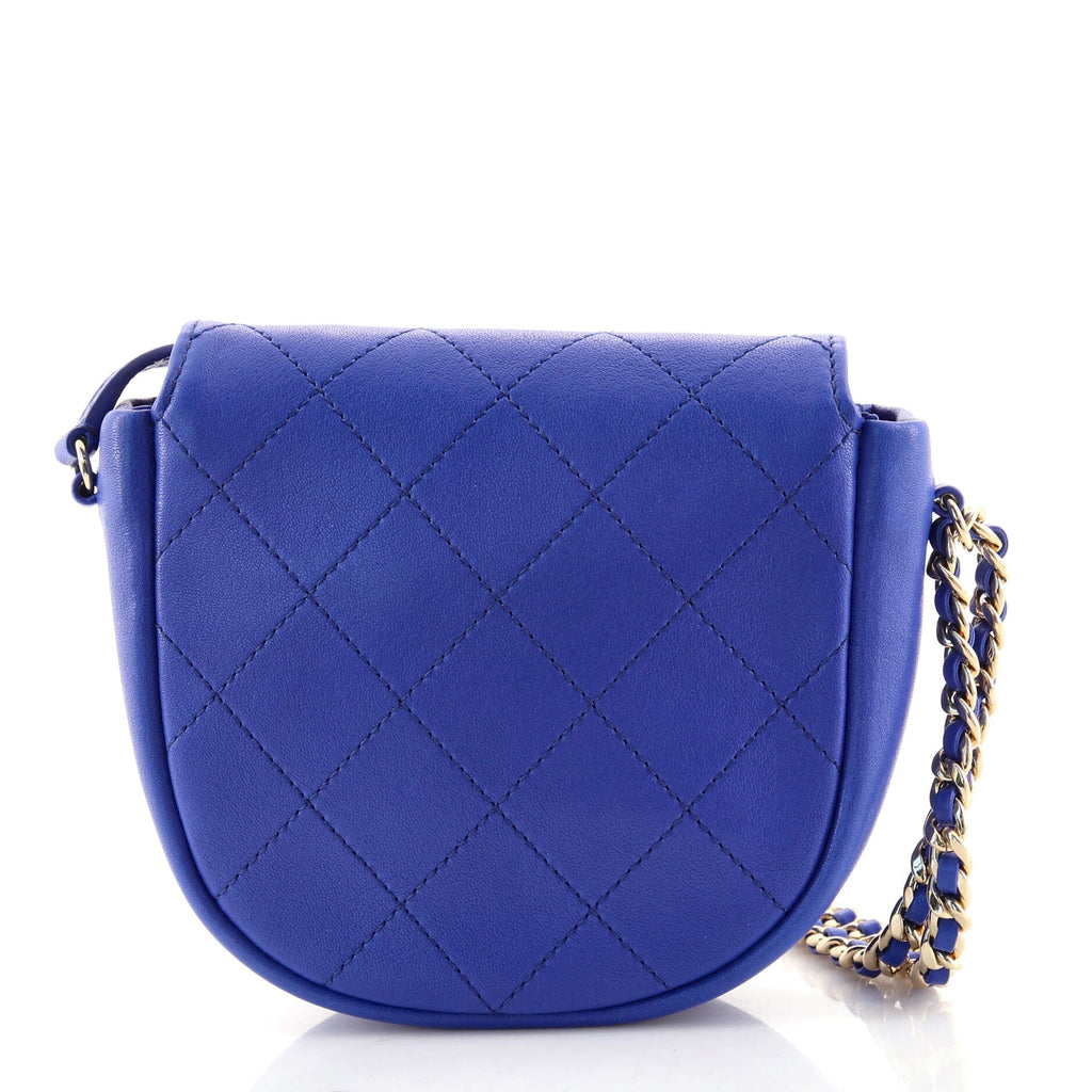 Casual Trip Messenger Bag Quilted Lambskin Mini