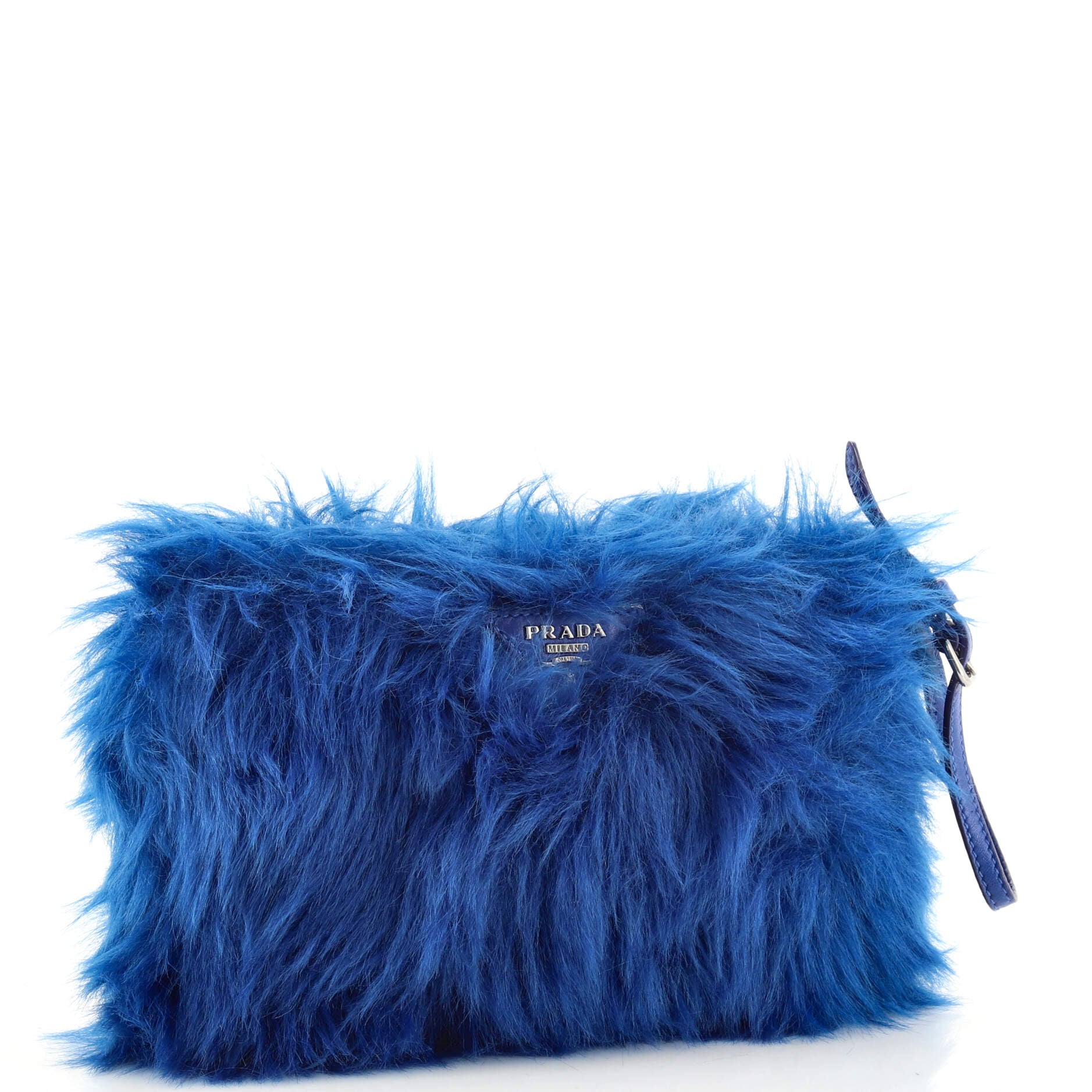 Eco Zip Clutch Faux Fur Medium