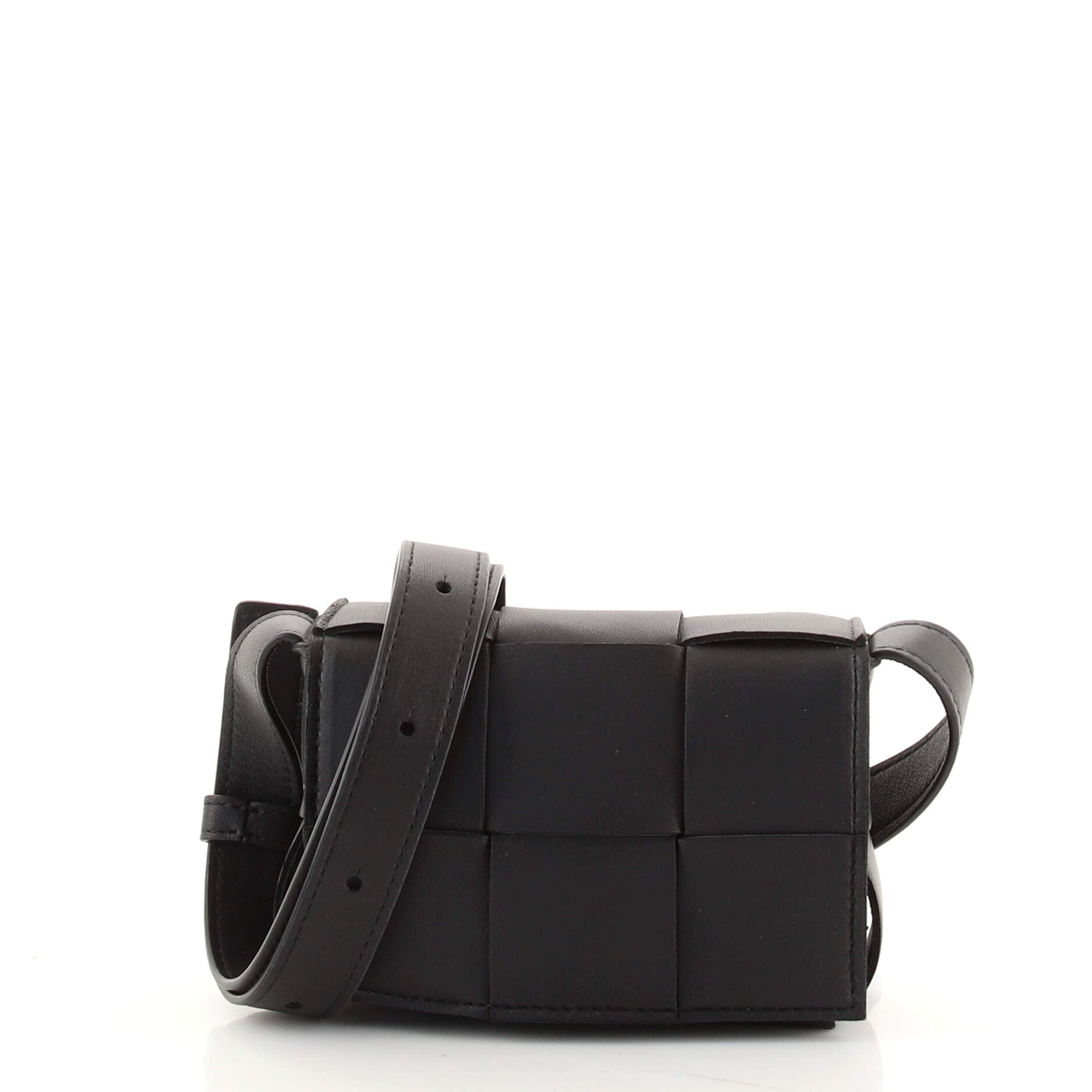 Cassette Crossbody Bag Maxi Intrecciato Leather Extra Mini