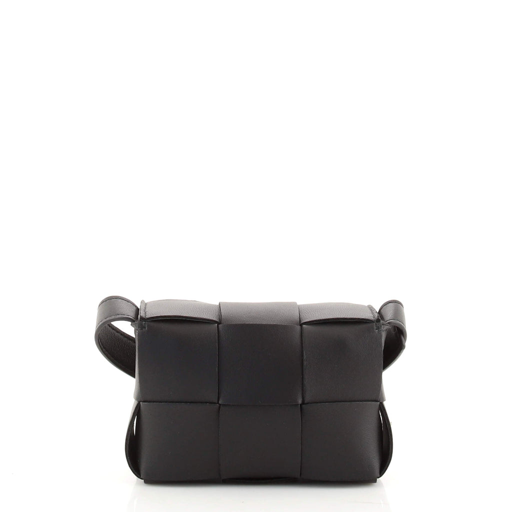 Cassette Crossbody Bag Maxi Intrecciato Leather Extra Mini