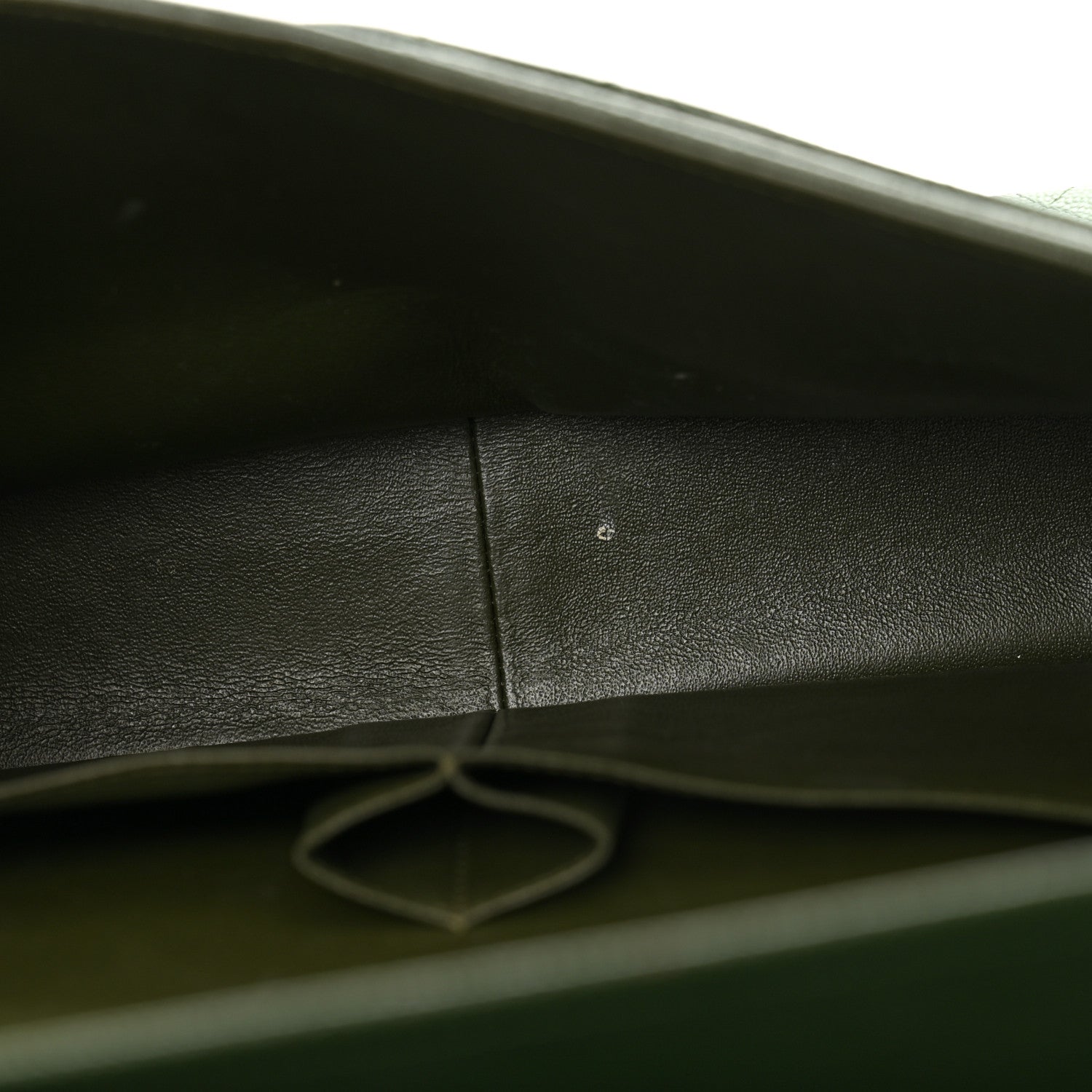 Caviar Quilted Jumbo Double Flap Green