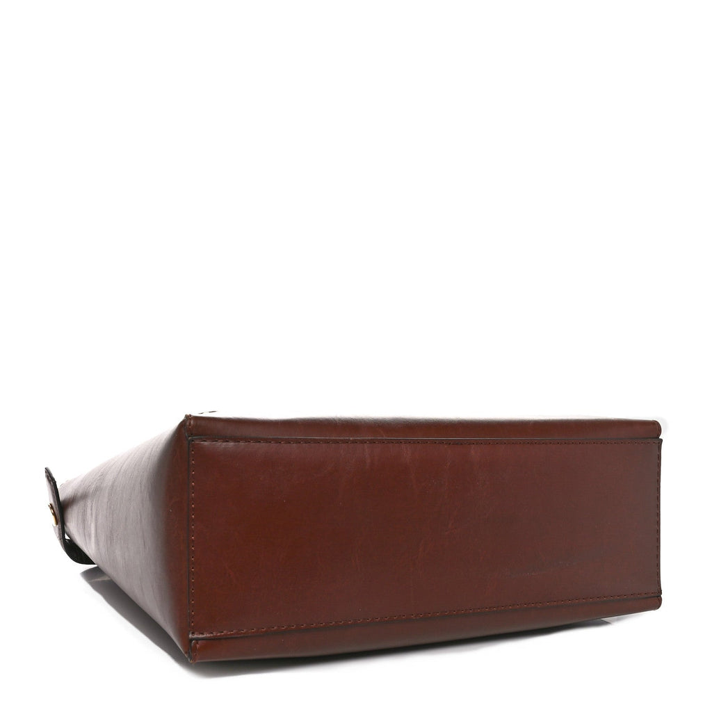 Eco Alter Nappa Popper Bucket Bag Cognac