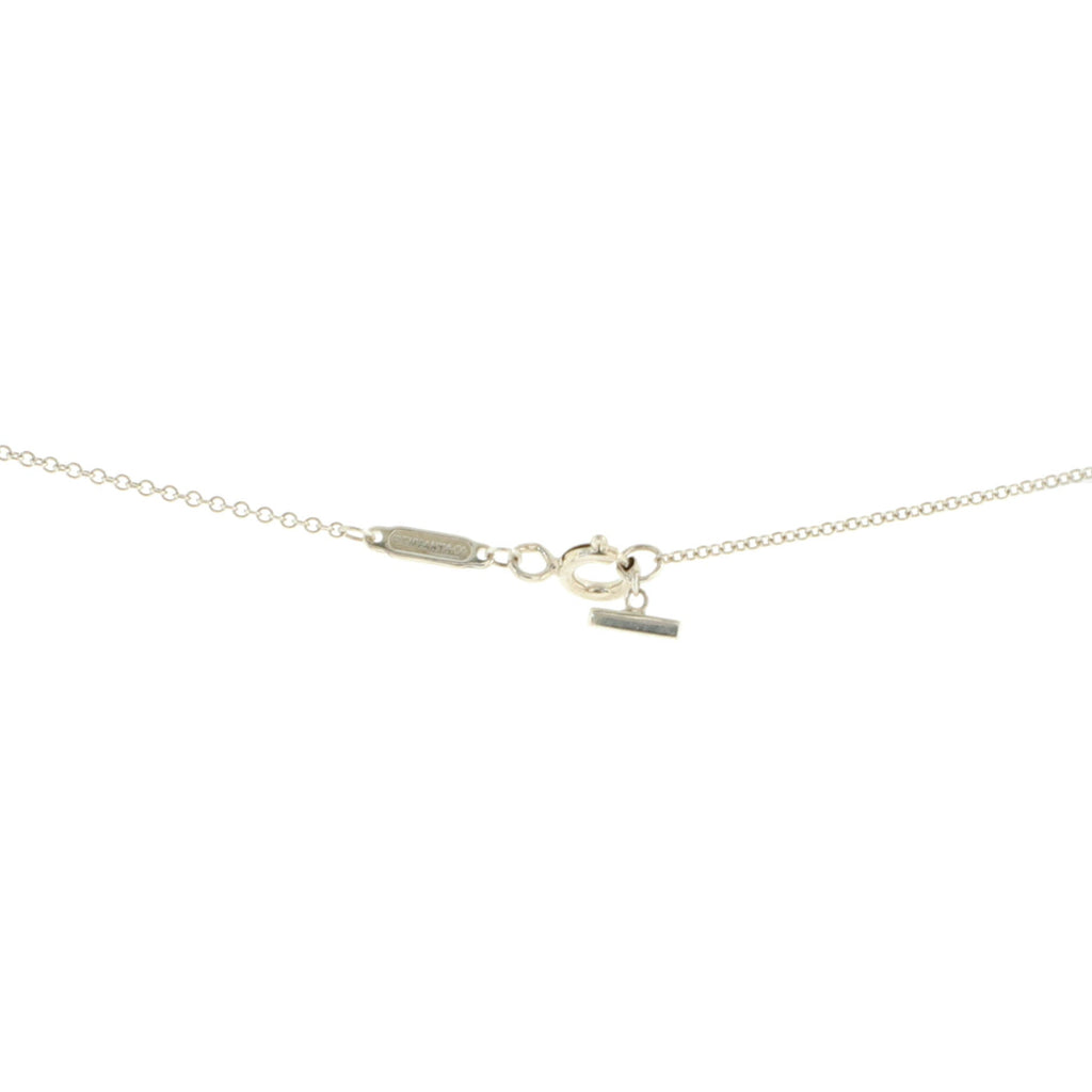 T Smile Pendant Necklace Sterling Silver Large