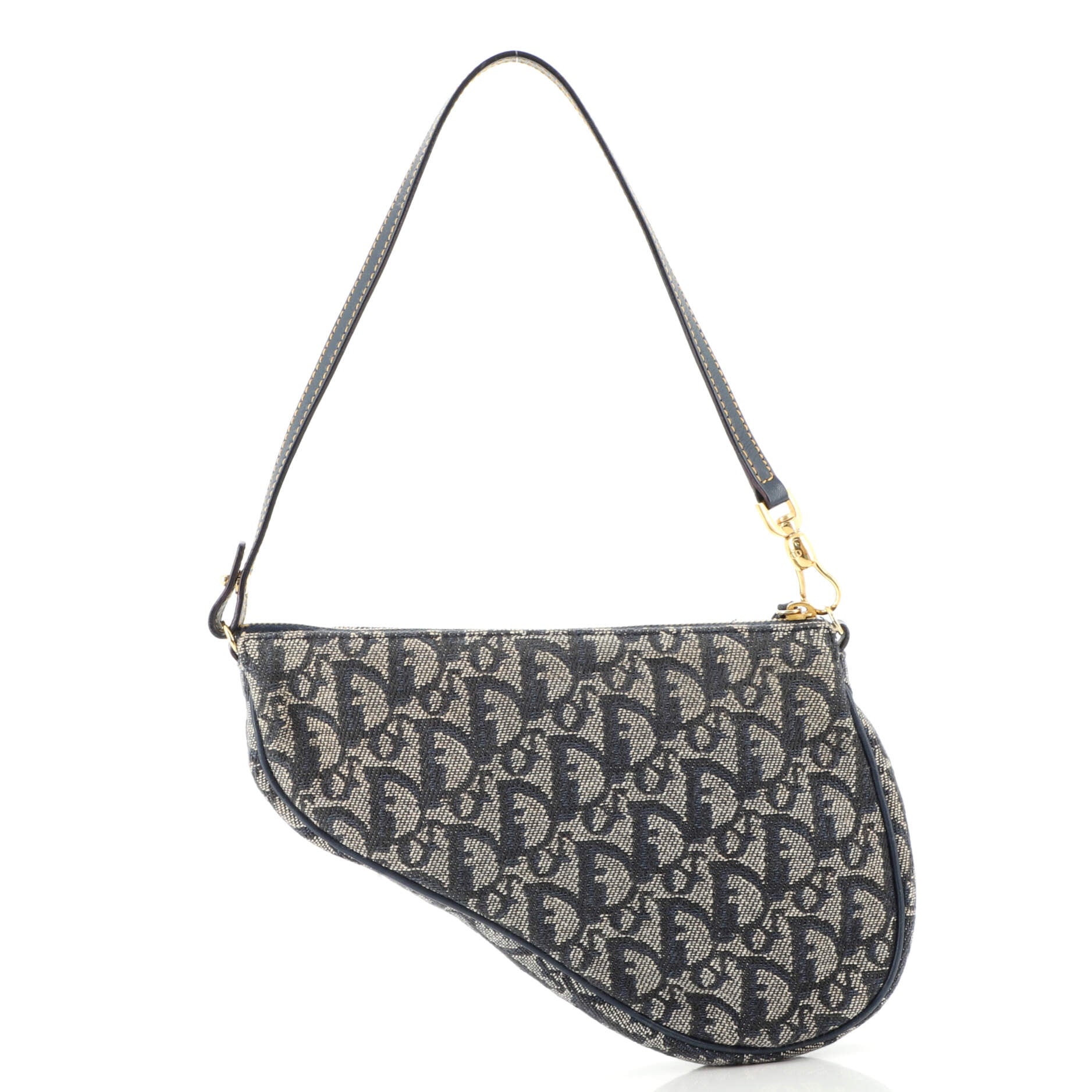Vintage Saddle Bag Diorissimo Canvas Mini