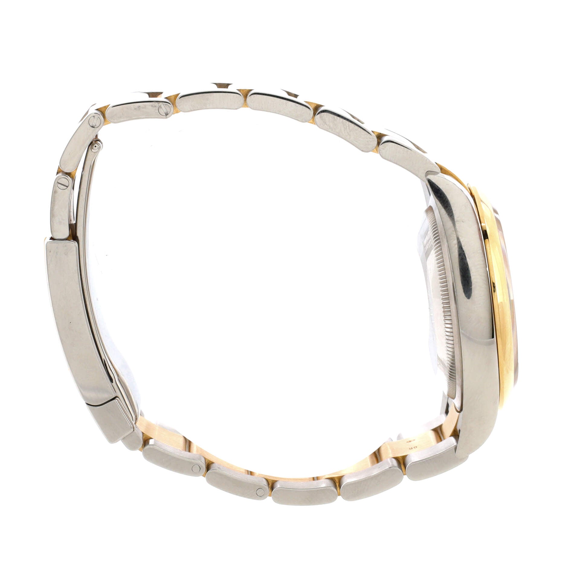 Oyster Perpetual Datejust Automatic Watch Stainless Steel and Yellow Gold with Diamond VI and IX Numerals 36