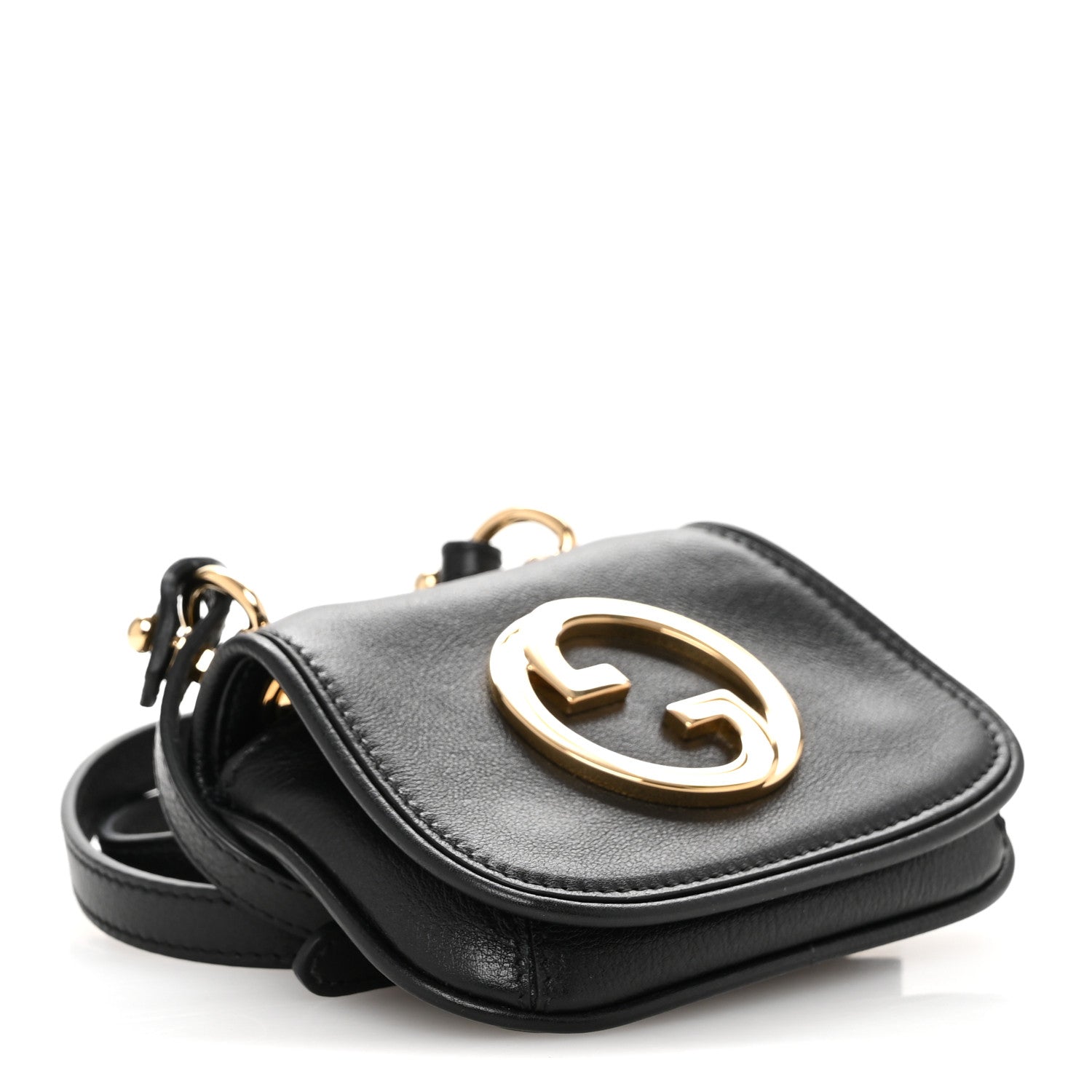 Roxy Calfskin Blondie  Case Wallet with Strap Black