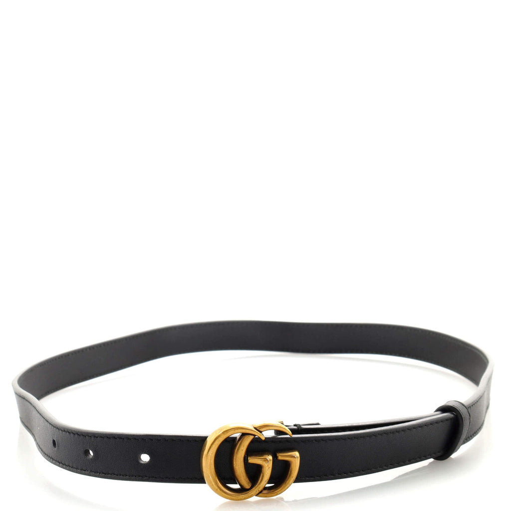 GG Marmont Belt Leather Thin 80