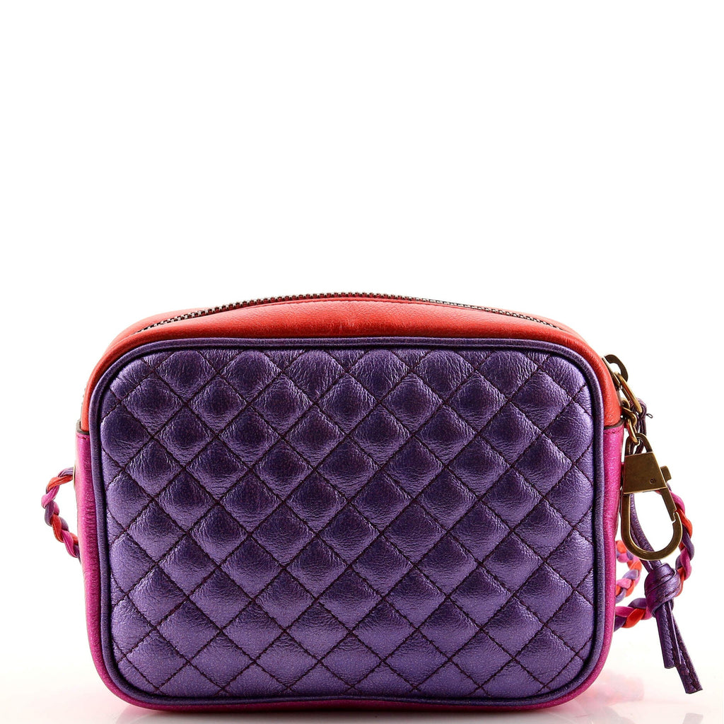 Trapuntata Camera Bag Quilted Laminated Leather Mini