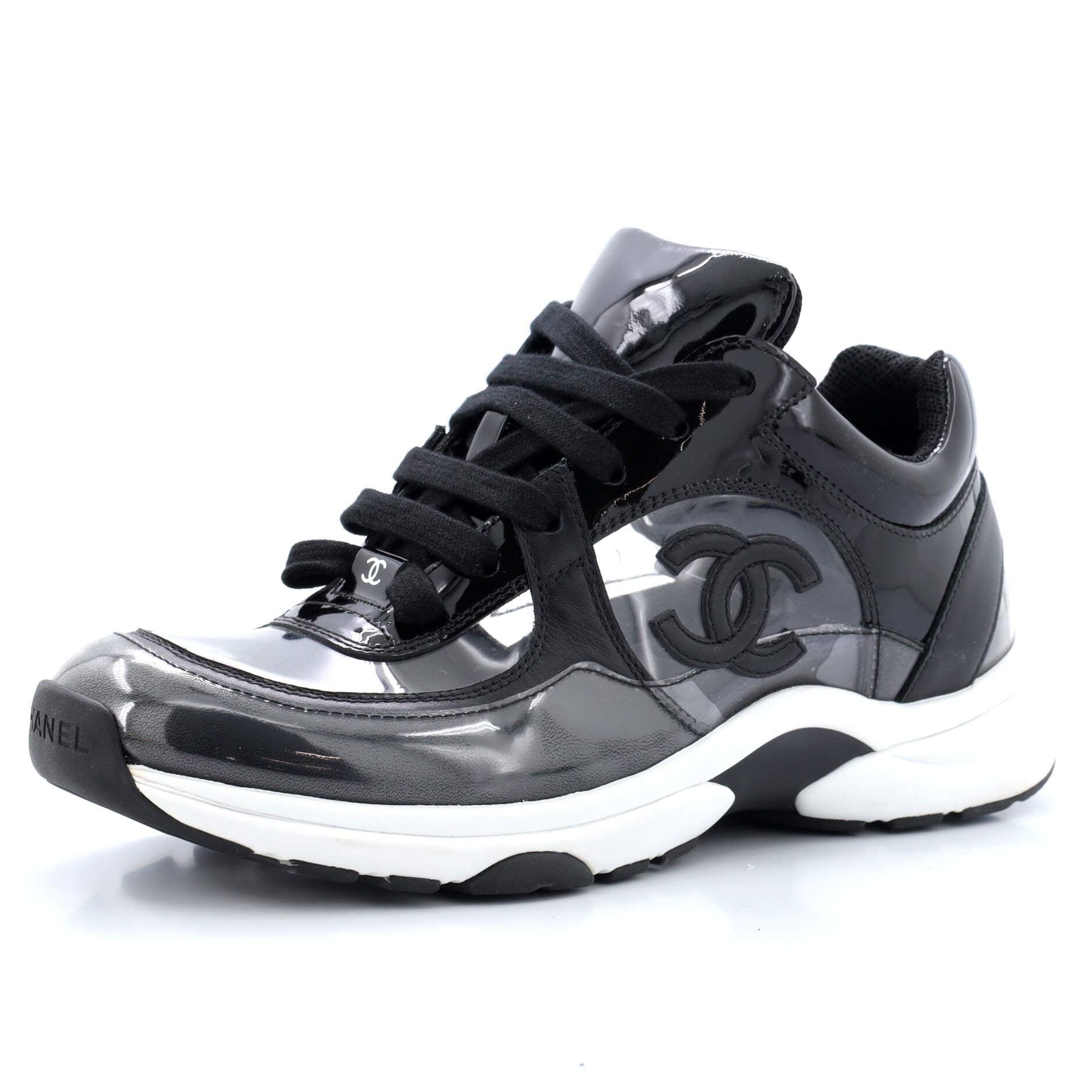 Women's CC Low-Top Sneakers Patent and PVC