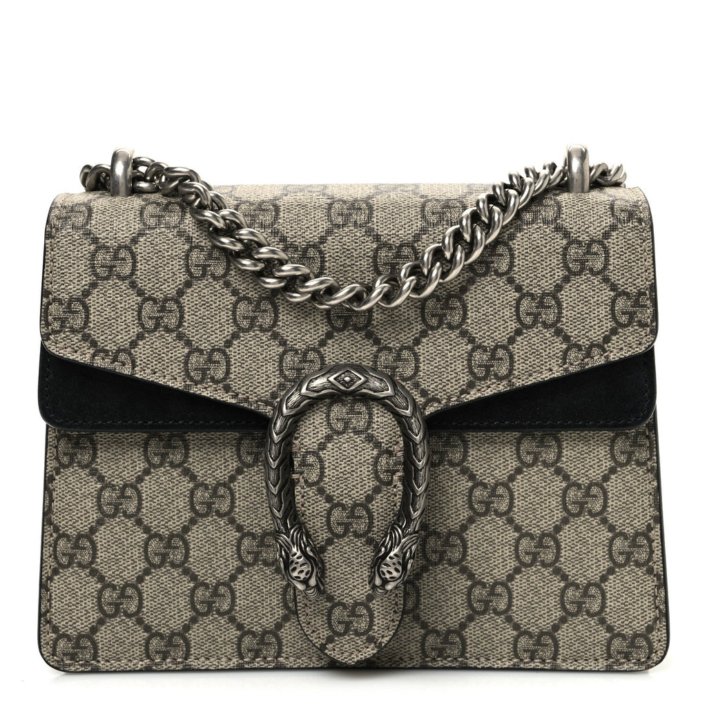 GG Supreme Monogram Mini Dionysus Shoulder Bag Black