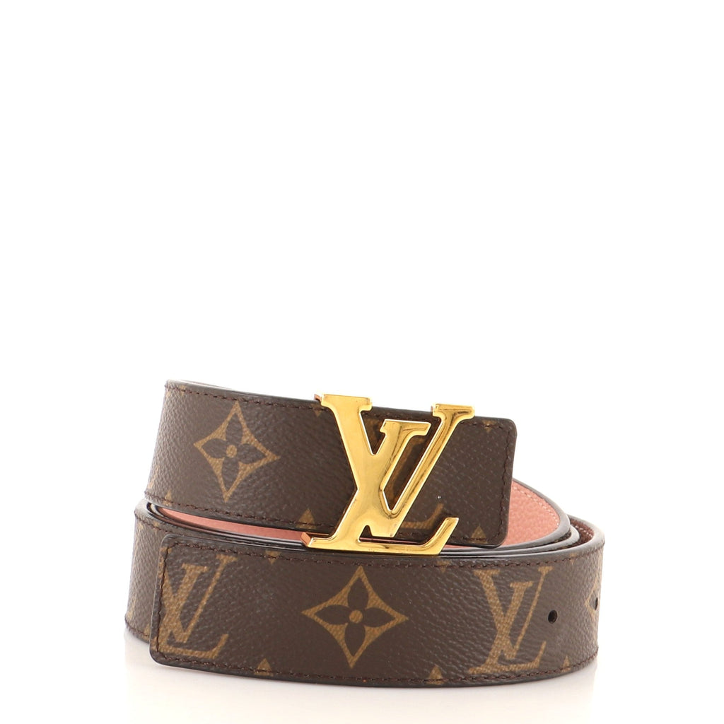 LV Initiales Reversible Belt Monogram Canvas and Leather Medium 90