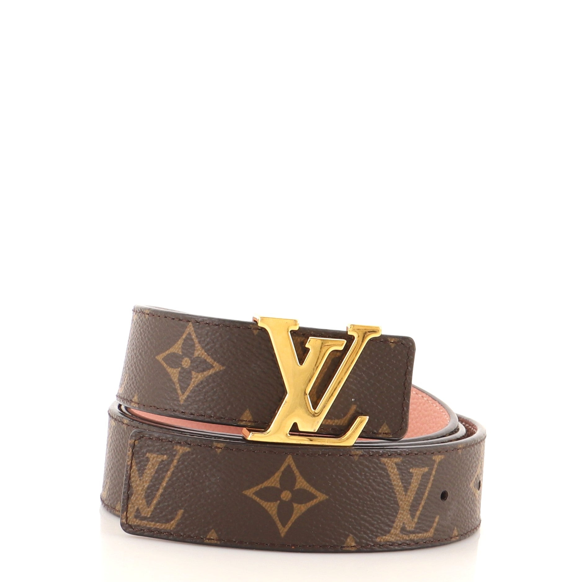 LV Initiales Reversible Belt Monogram Canvas and Leather Medium 90