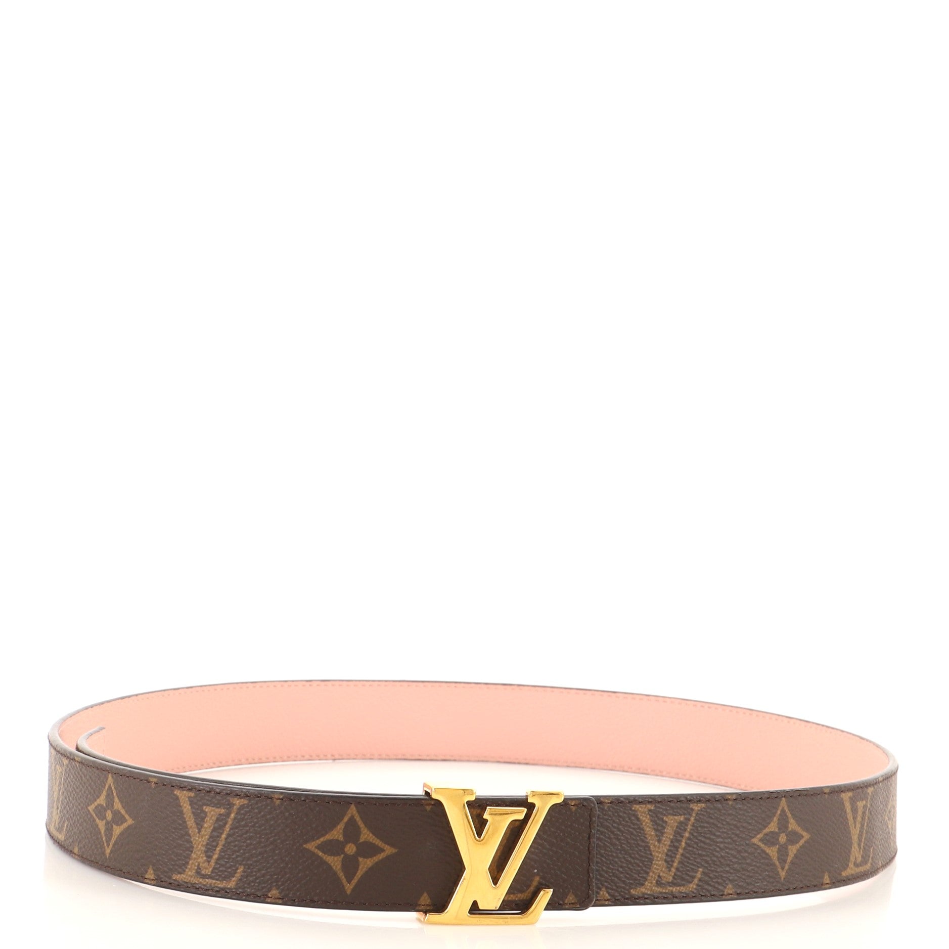 LV Initiales Reversible Belt Monogram Canvas and Leather Medium 90