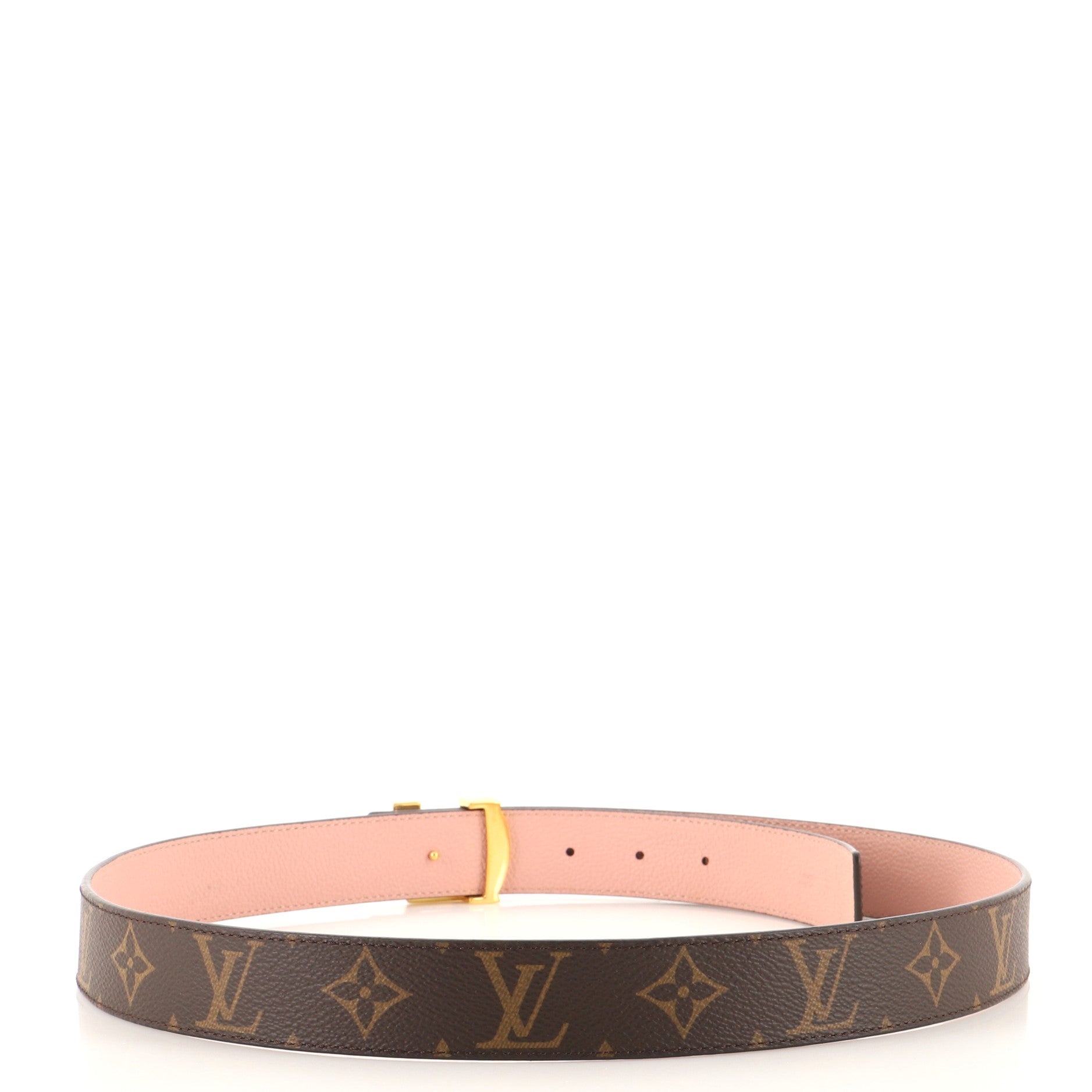 LV Initiales Reversible Belt Monogram Canvas and Leather Medium 90